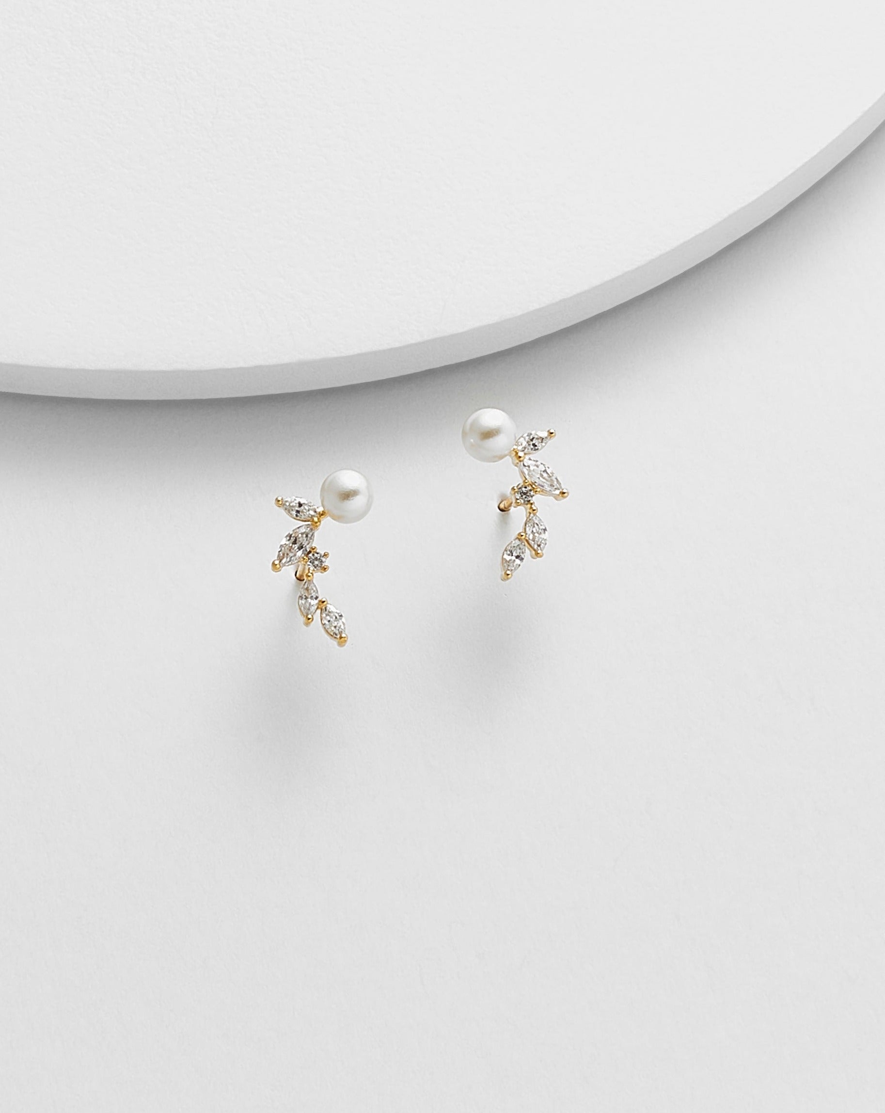 Avery Ear Crawler Stud Earrings
