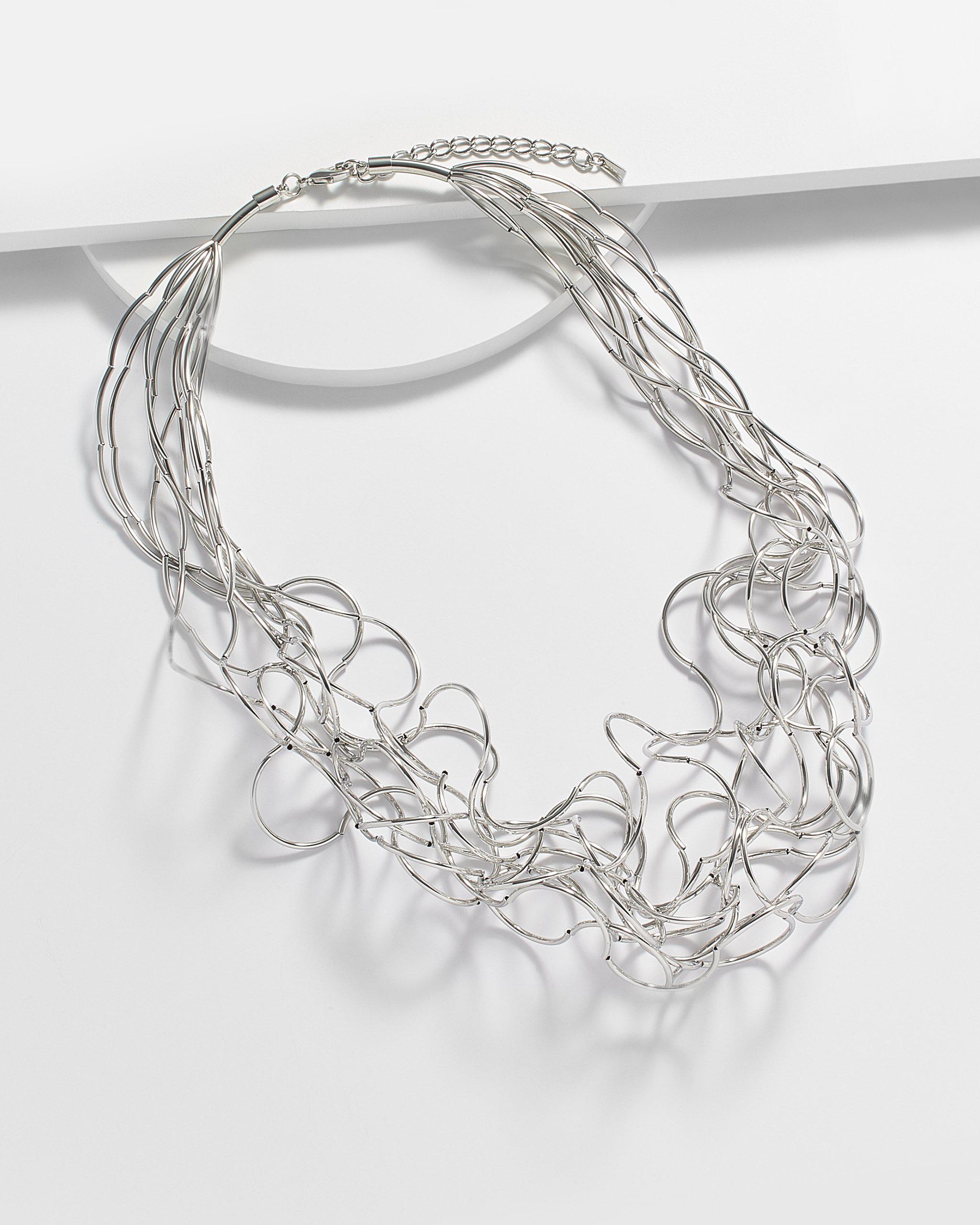 Angelica Multi Strand Swirly Tumbled Necklace