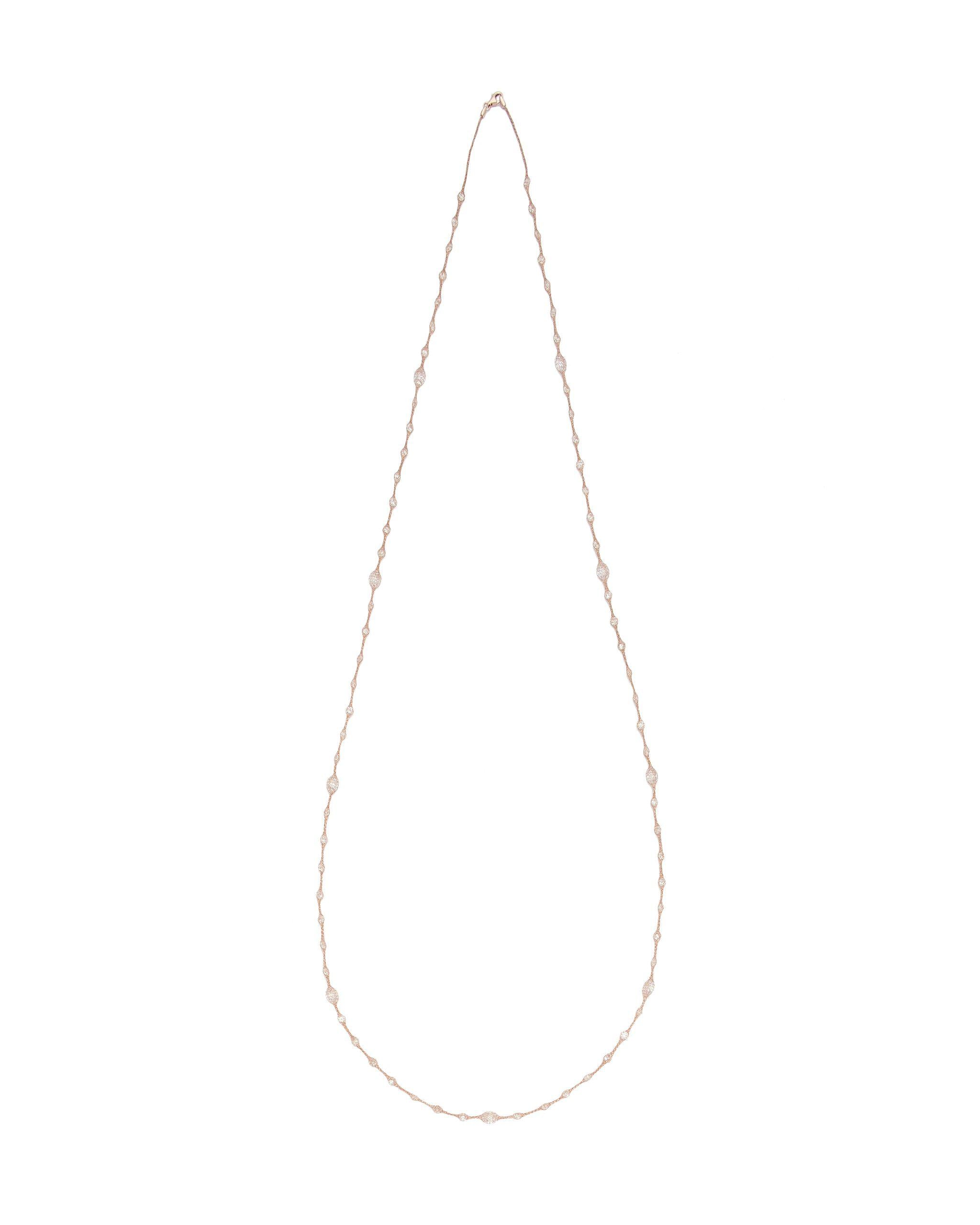 Jesse Netted String Of Diamonettes Wrap Necklace