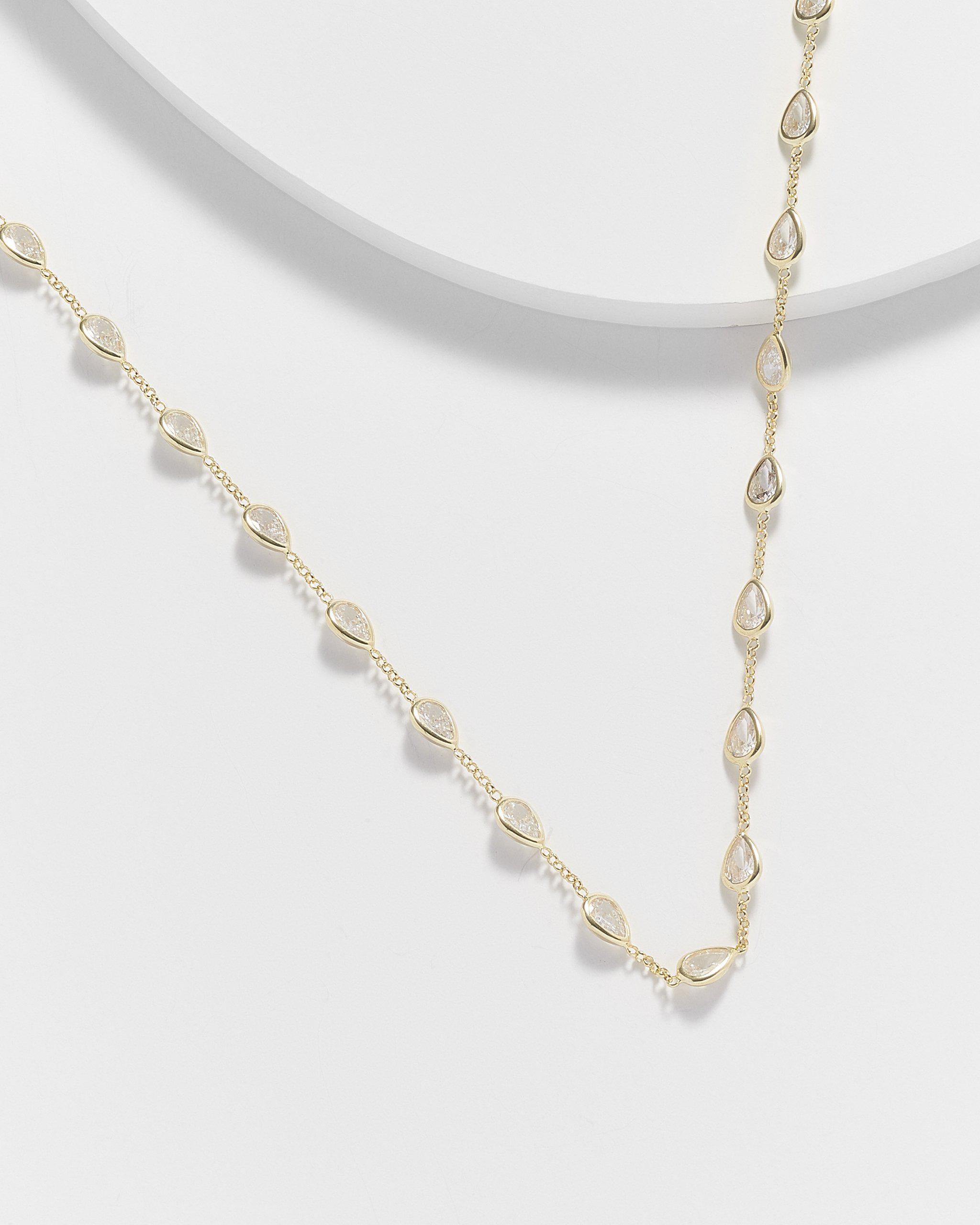 Annette Pear Shape Diamonette Necklace
