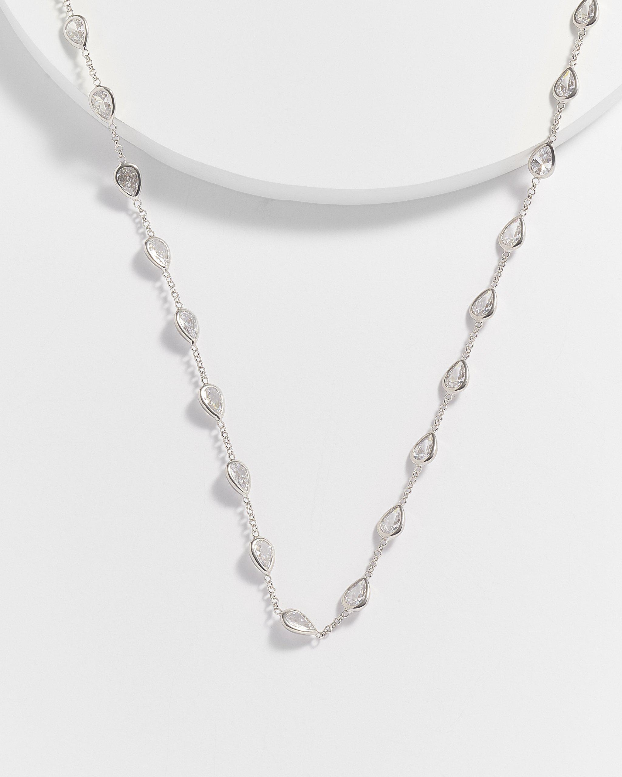 Annette Pear Shape Diamonette Necklace