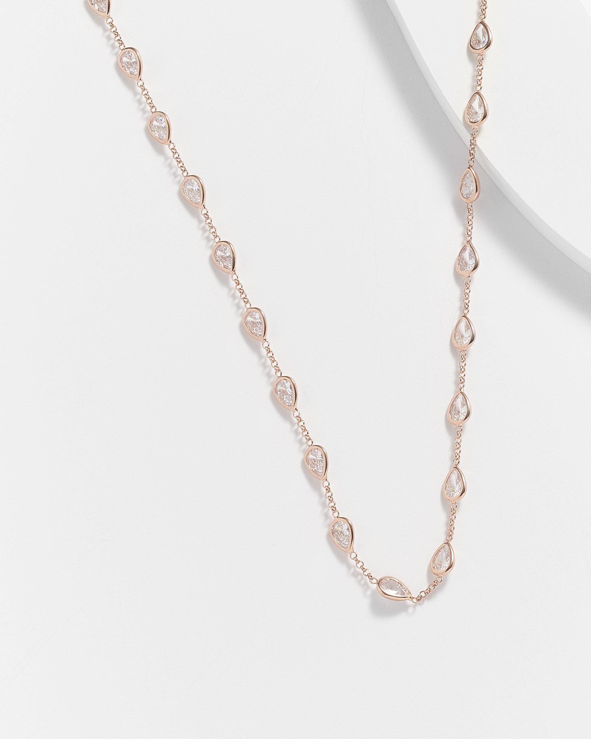 Annette Pear Shape Diamonette Necklace