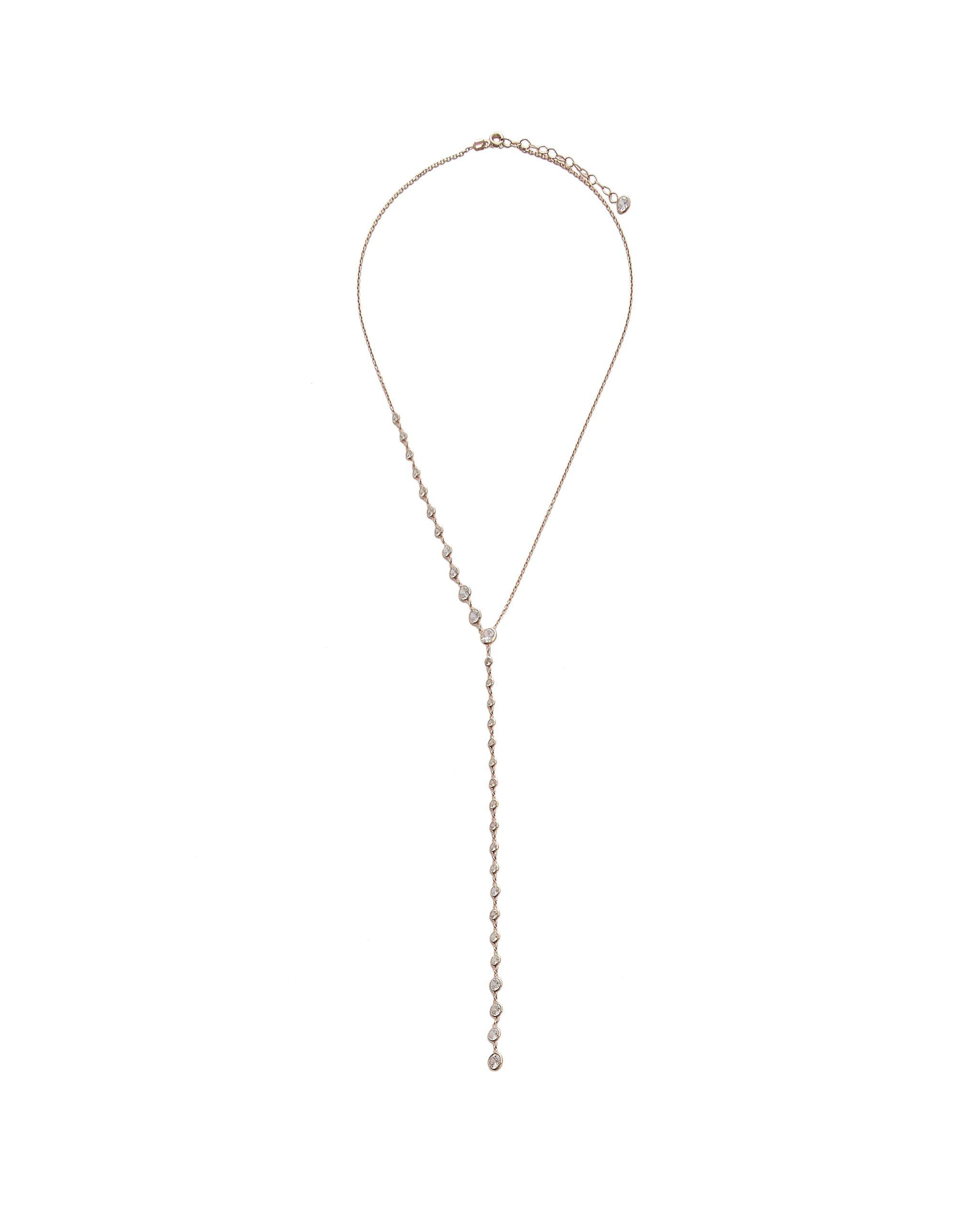 Audrey Lariat Diamonette Dangle Necklace