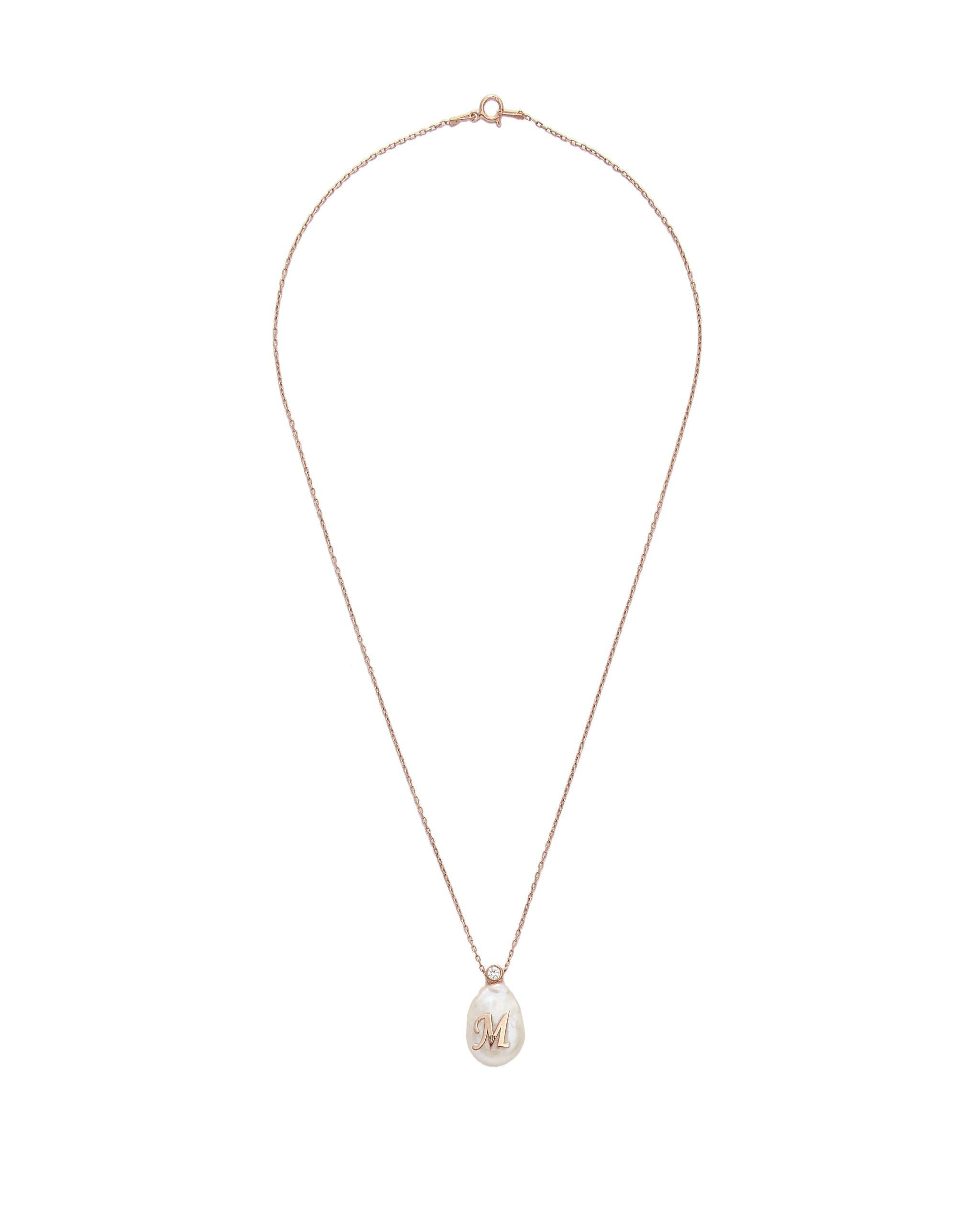 Babe Personalized Monogram Pendant Necklace