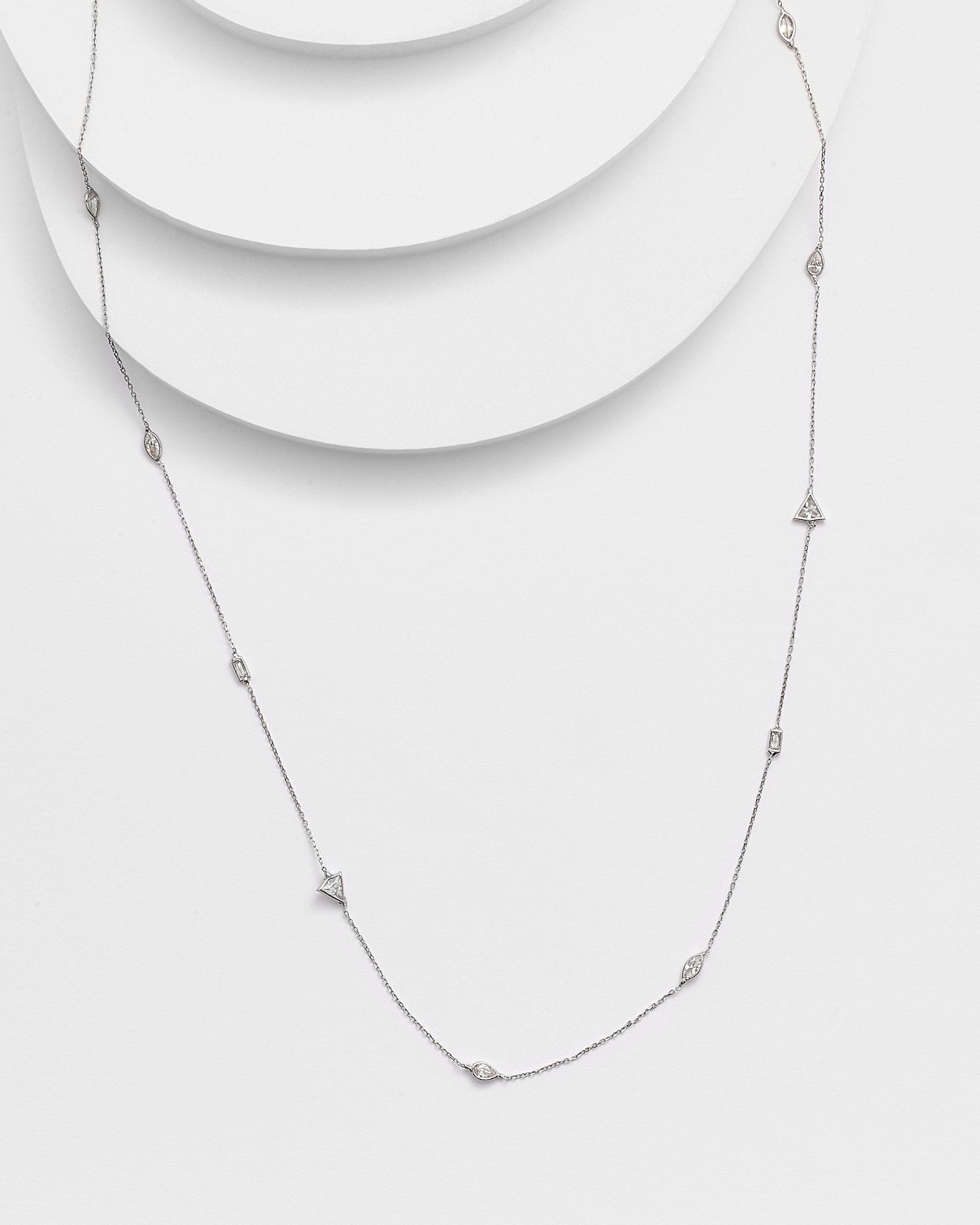 EMLYN multi shape diamonettes by the yard necklace