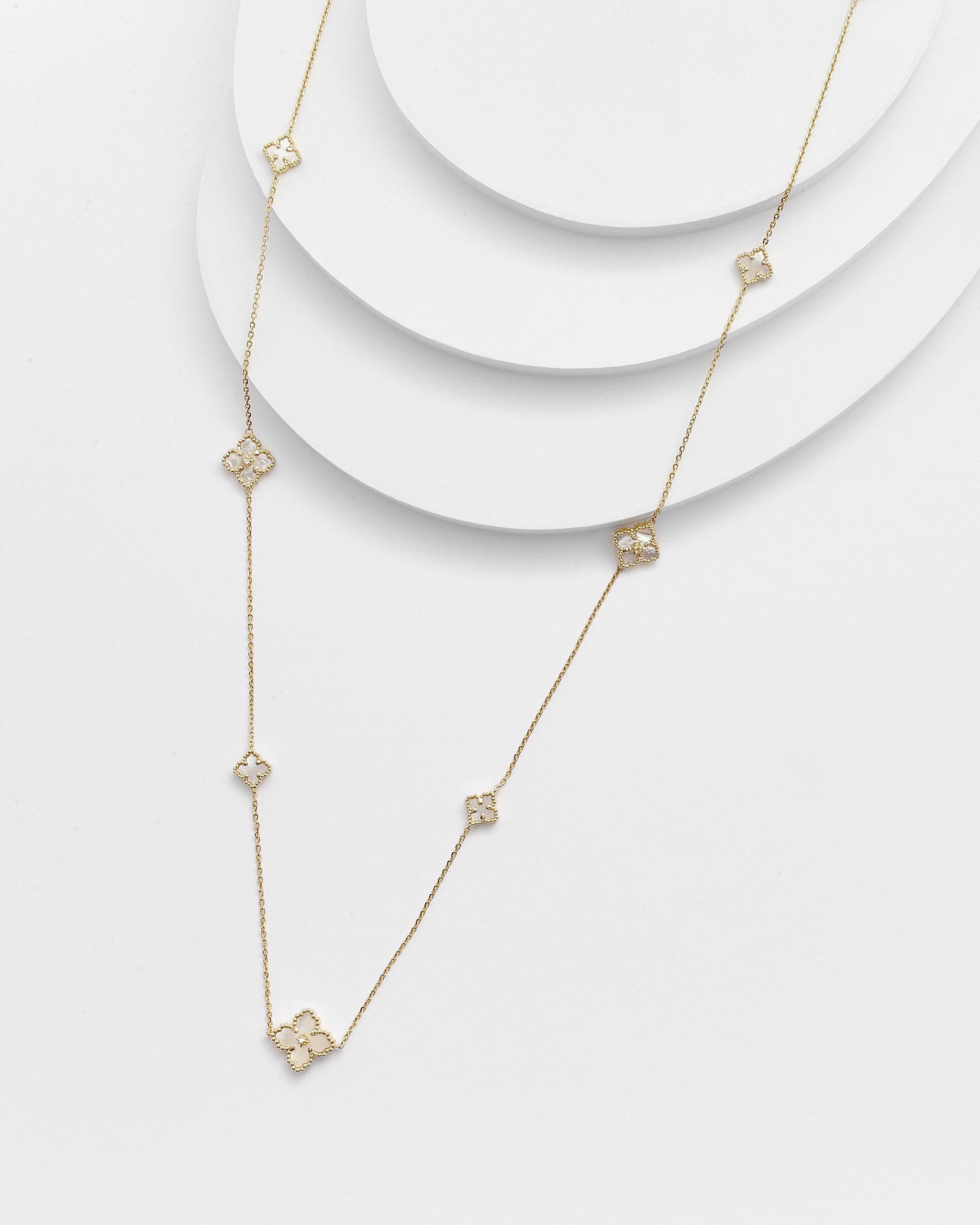 DINAH CLOVER Long Necklace