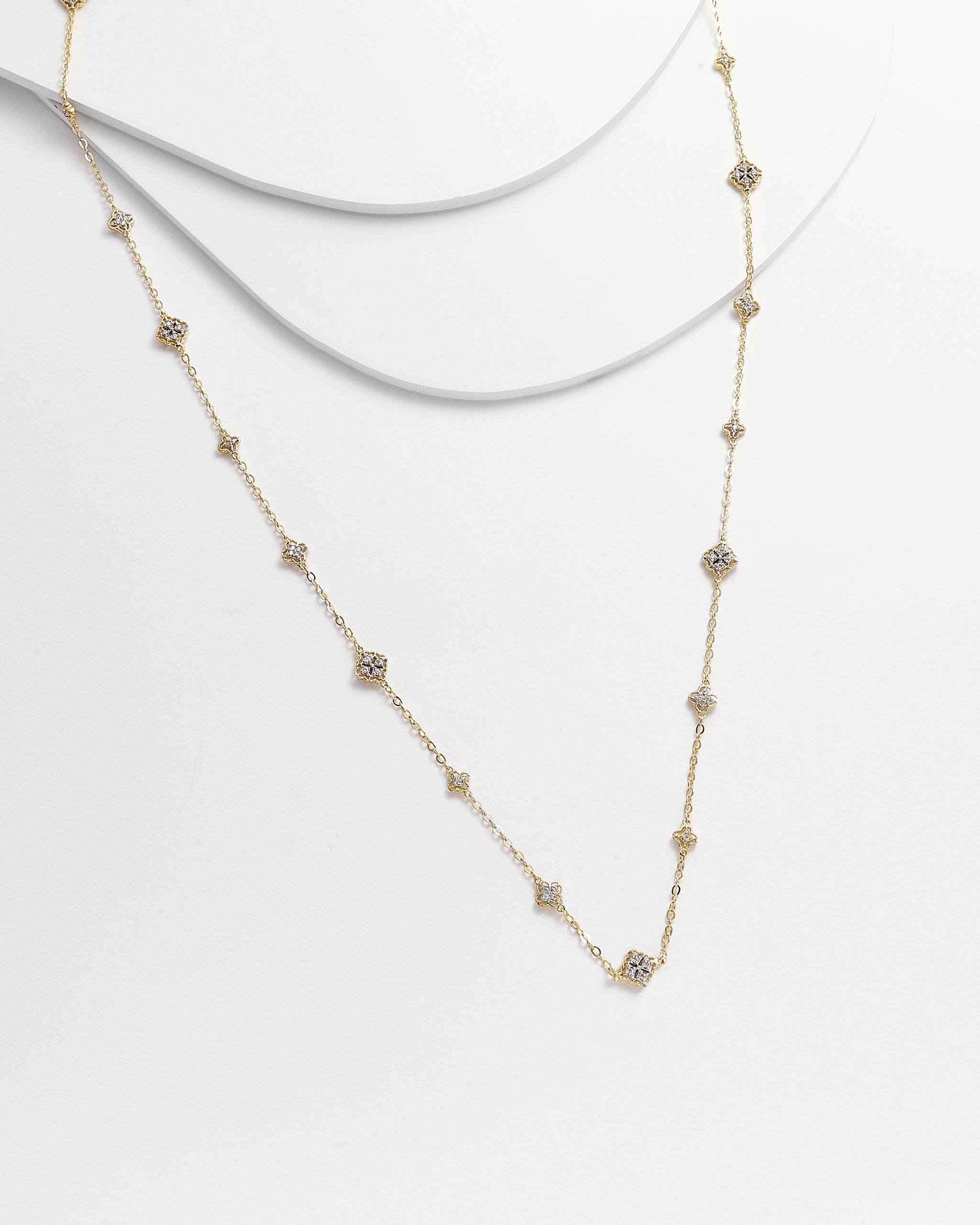 GRETA Small Clover Leaf Long Necklace