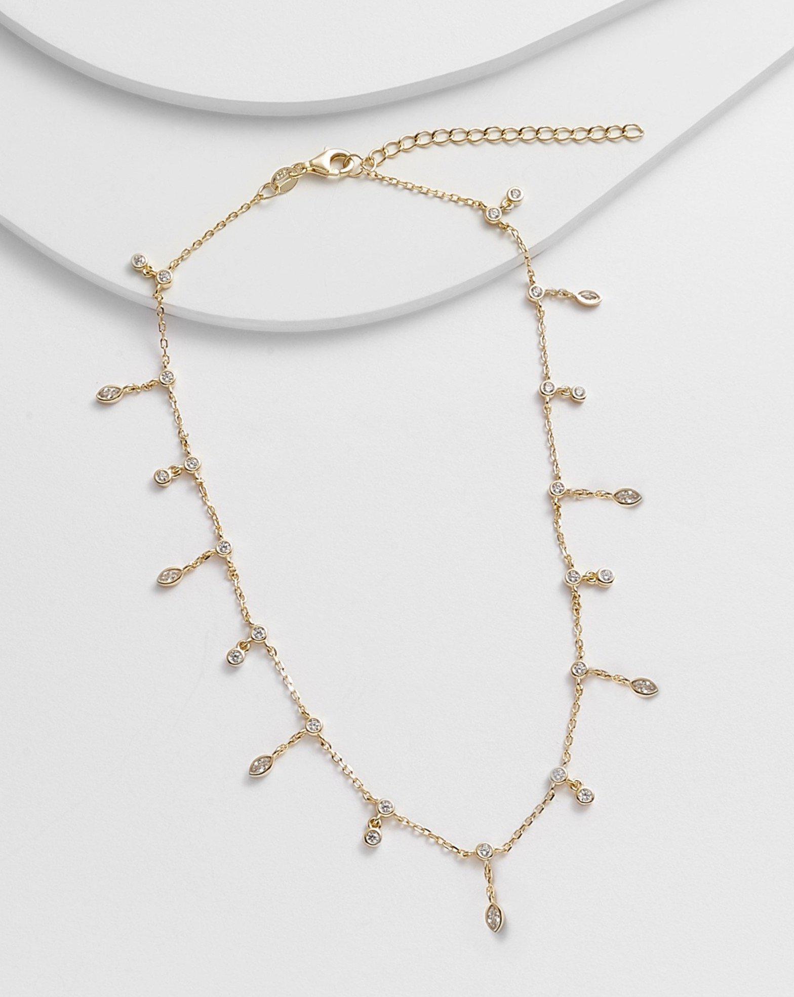 LILY Hanging Diamonettes Choker