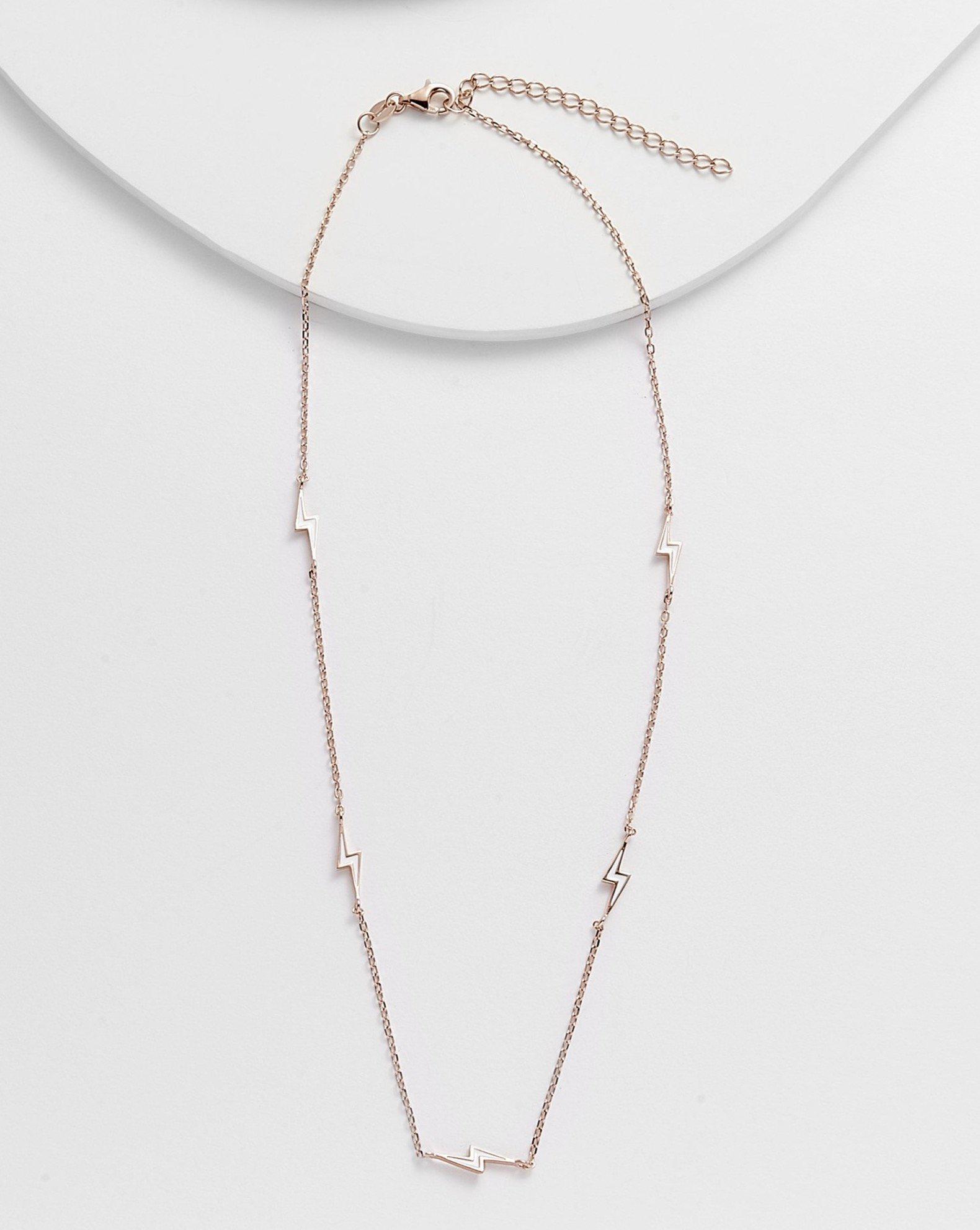 ISMA Sequential Lighting Bolt Necklace