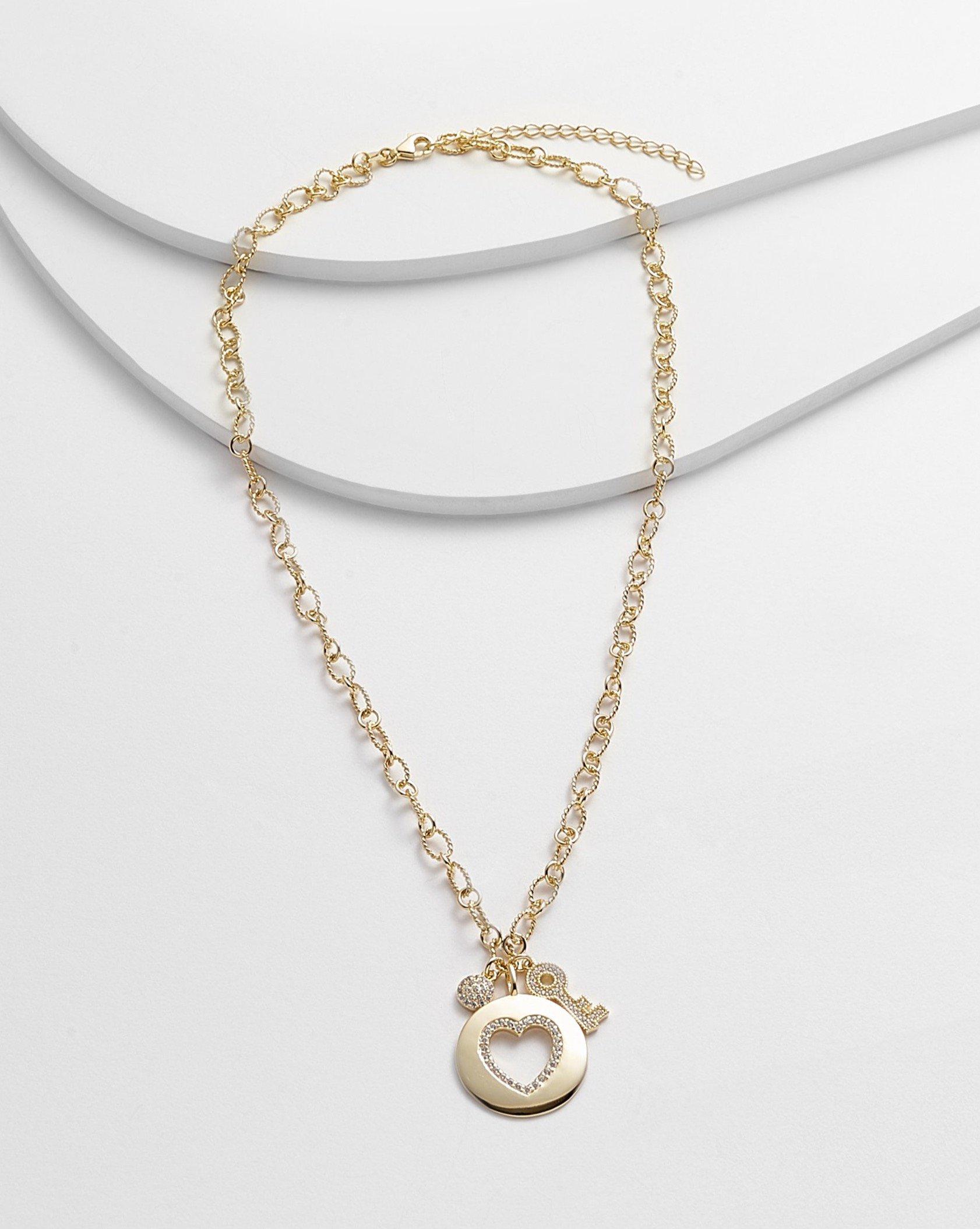 SHOLA Heart Lock Charm Necklace