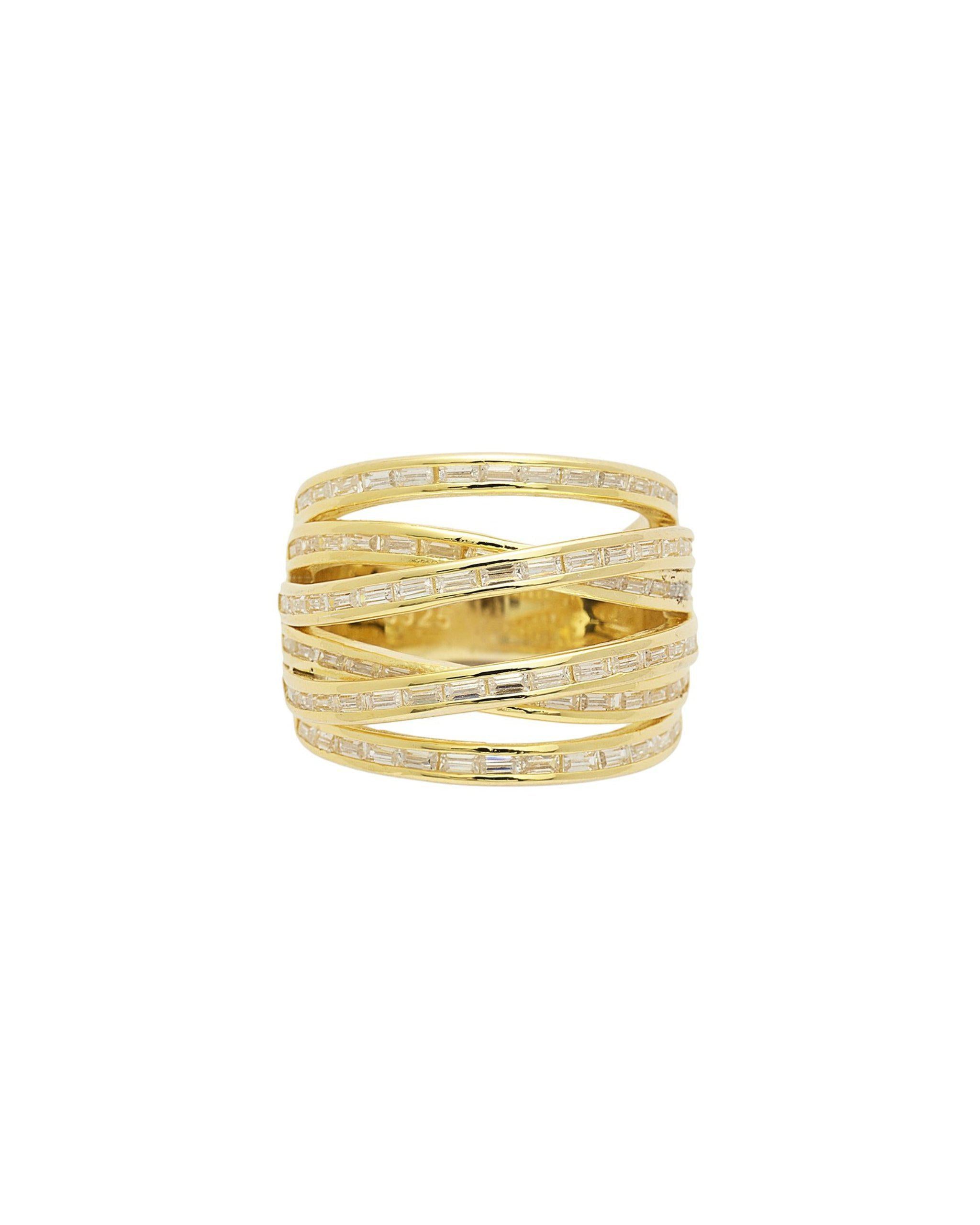 Abigail Entwined Multi-Coil Arc Band Ring