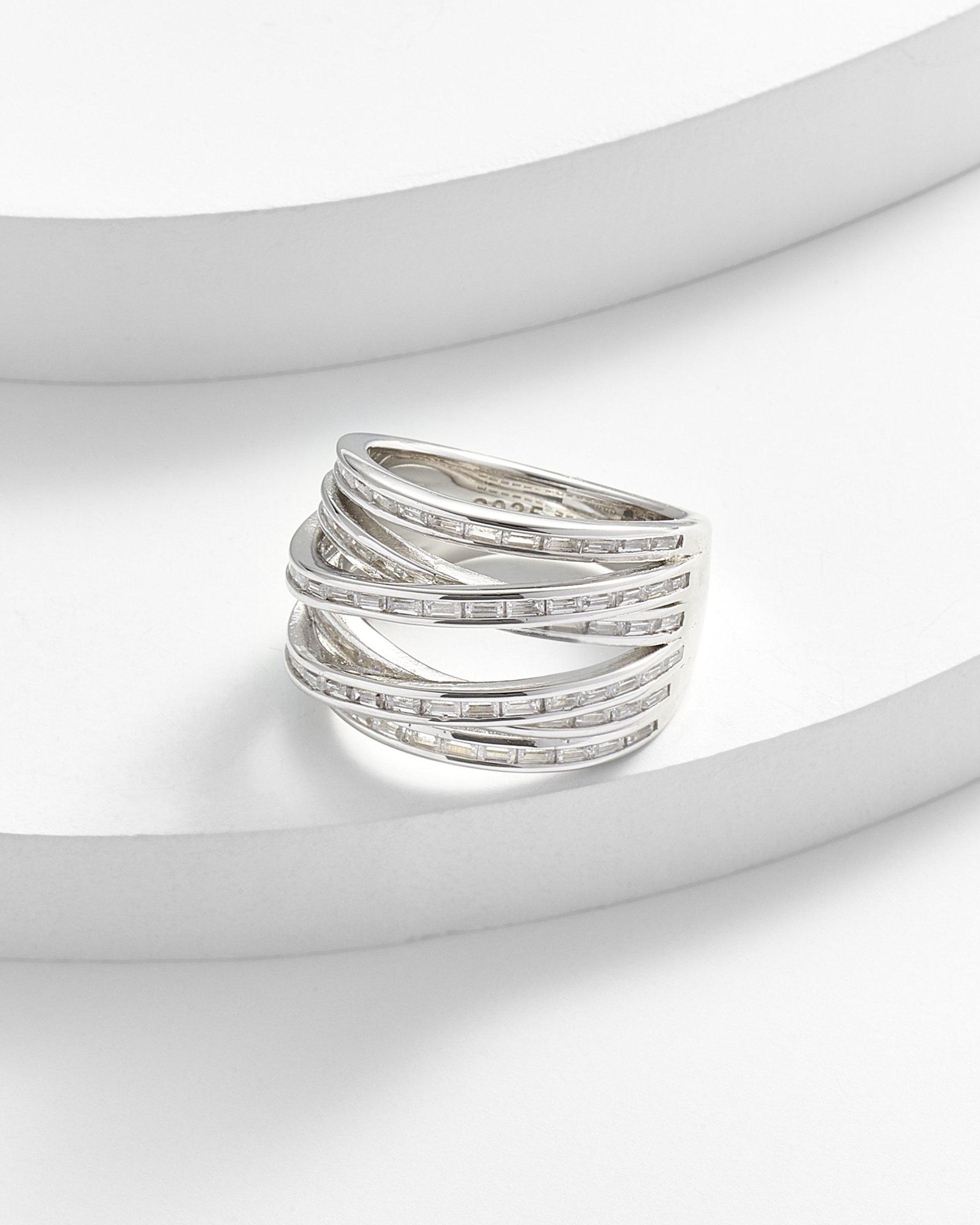 Abigail Entwined Multi-Coil Arc Band Ring