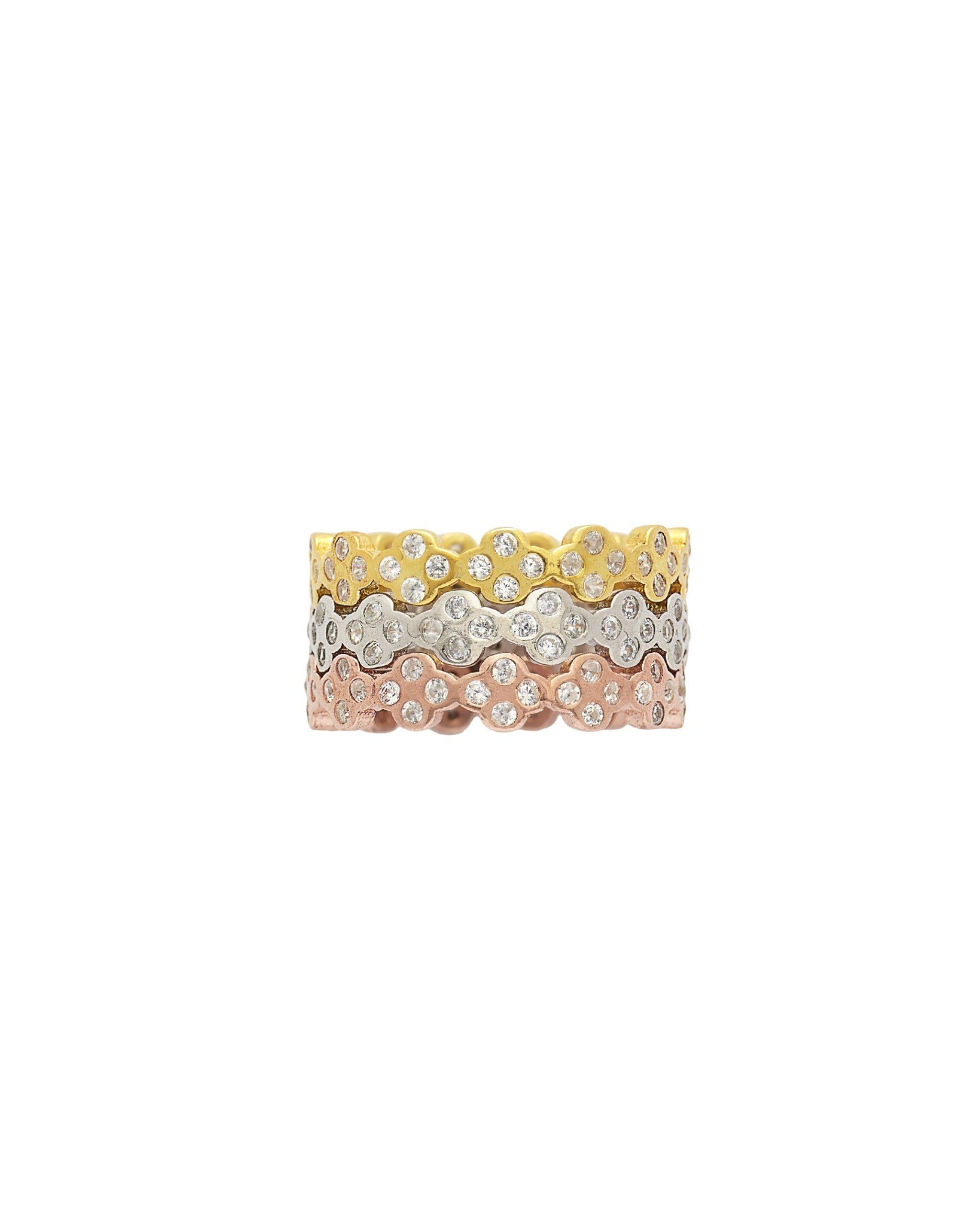Alexis Tri-color Stackable Ring Set