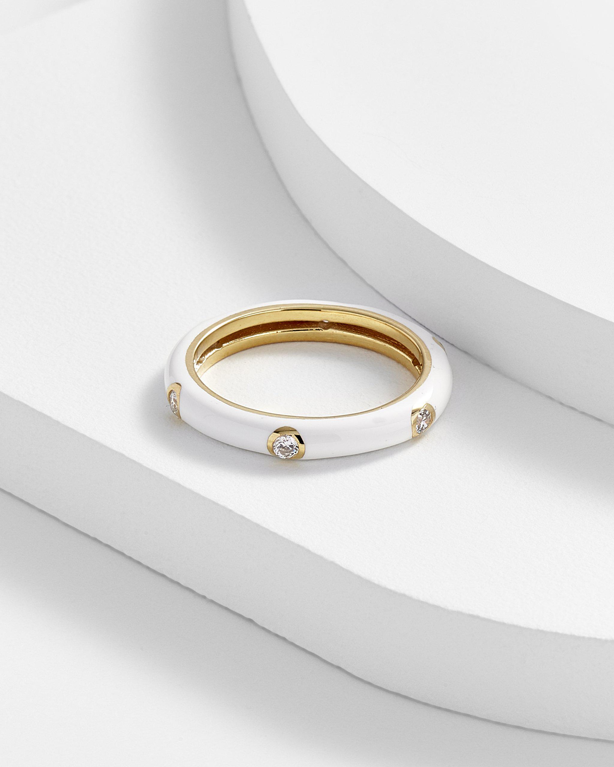 Carin Enamel Band Ring