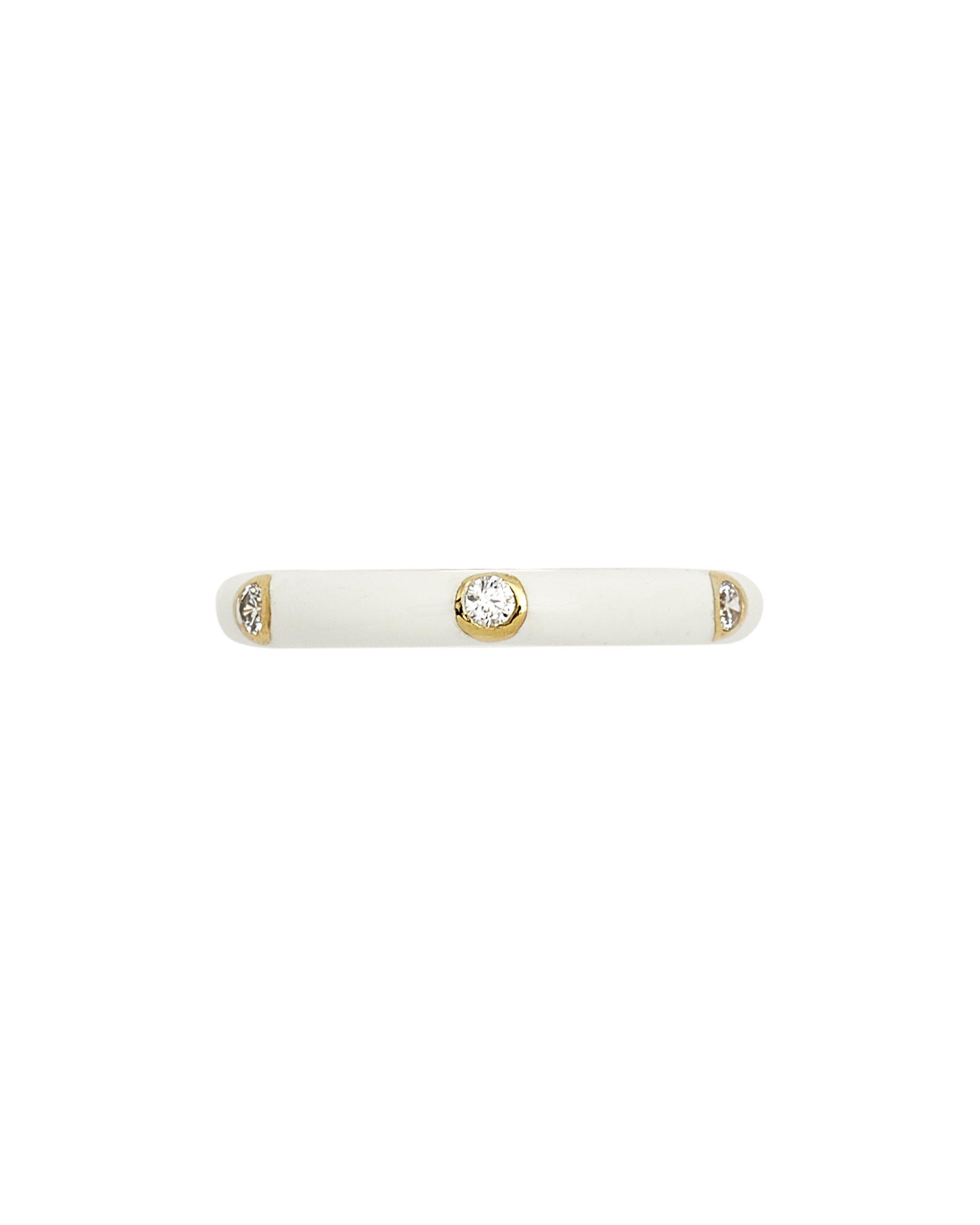 Carin Enamel Band Ring