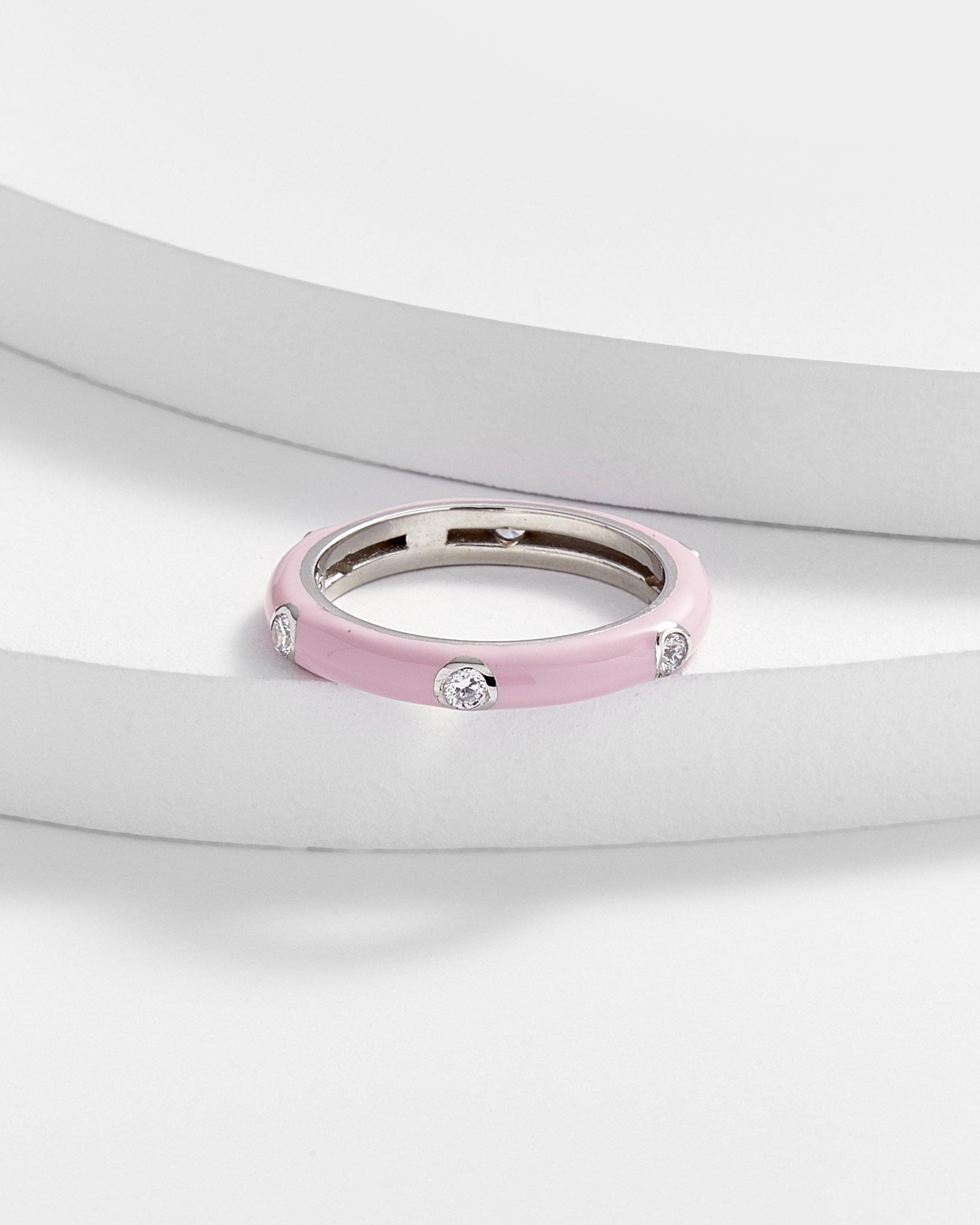 Carin Enamel Band Ring