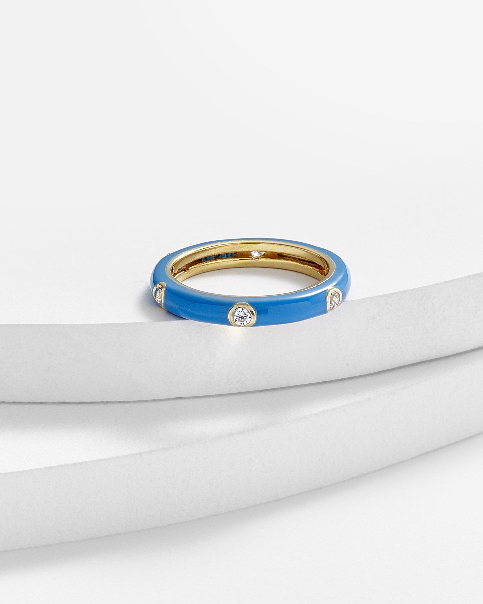 Carin Enamel Band Ring