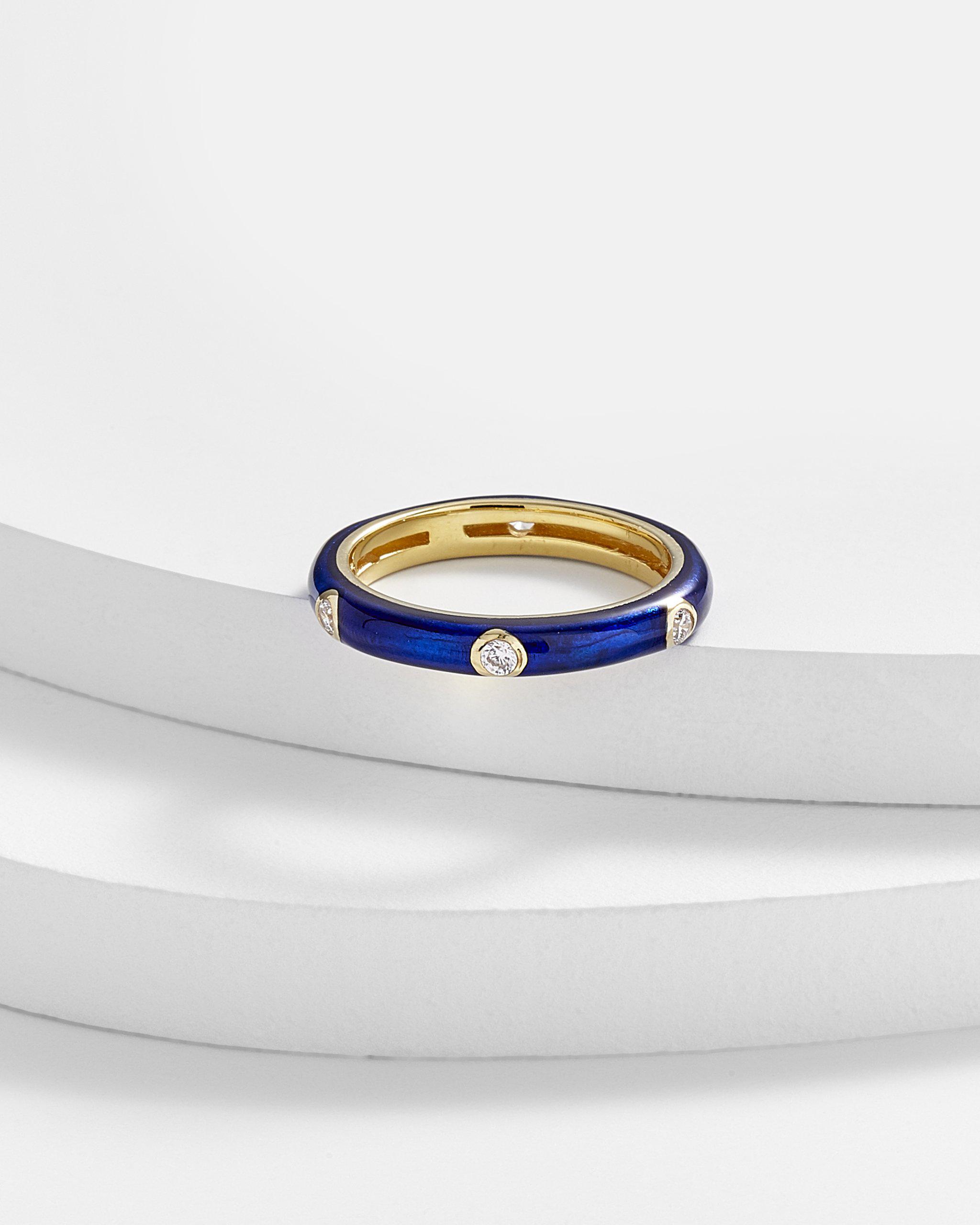 Carin Enamel Band Ring
