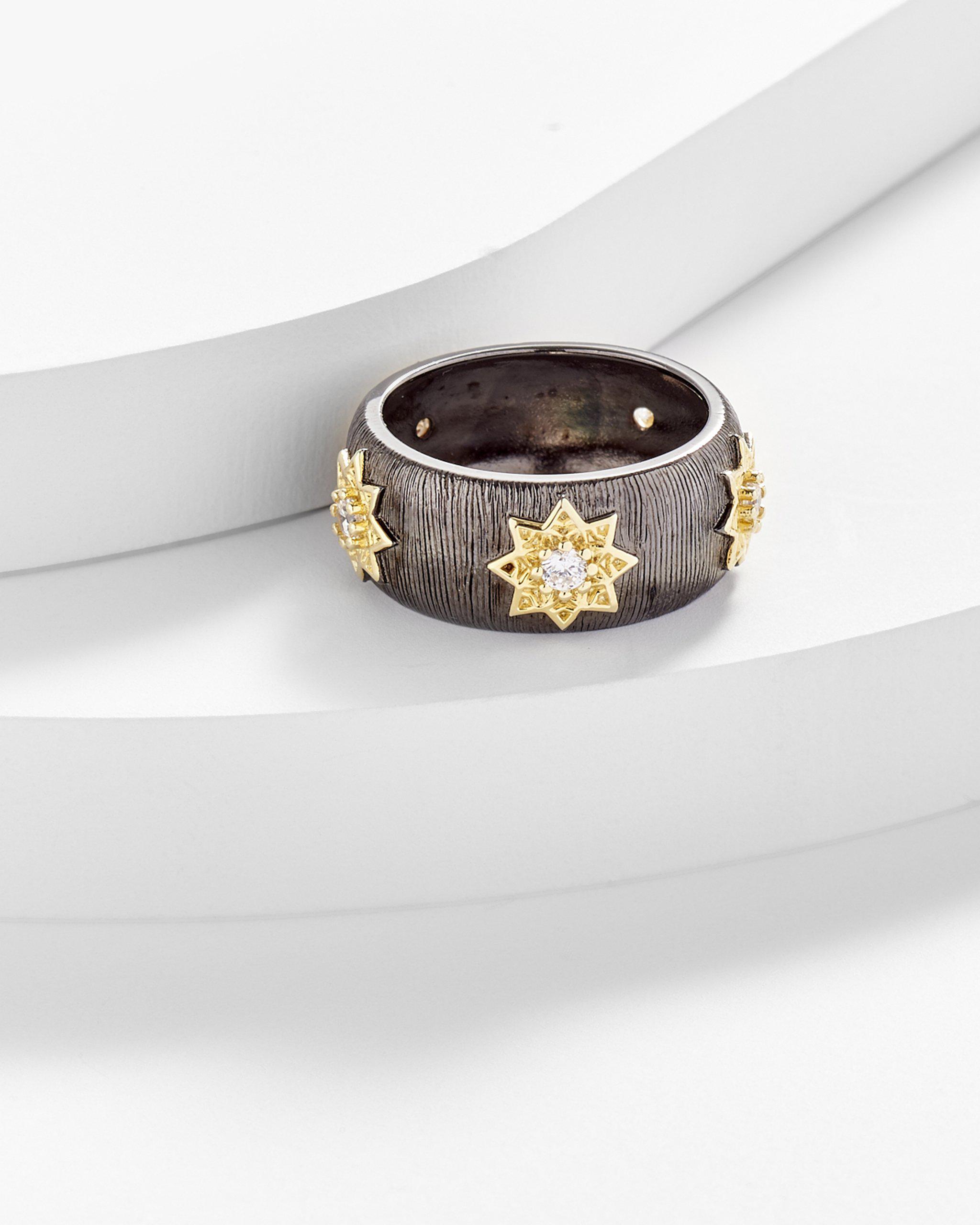 Agatha Shining Star Brushed Ring Band
