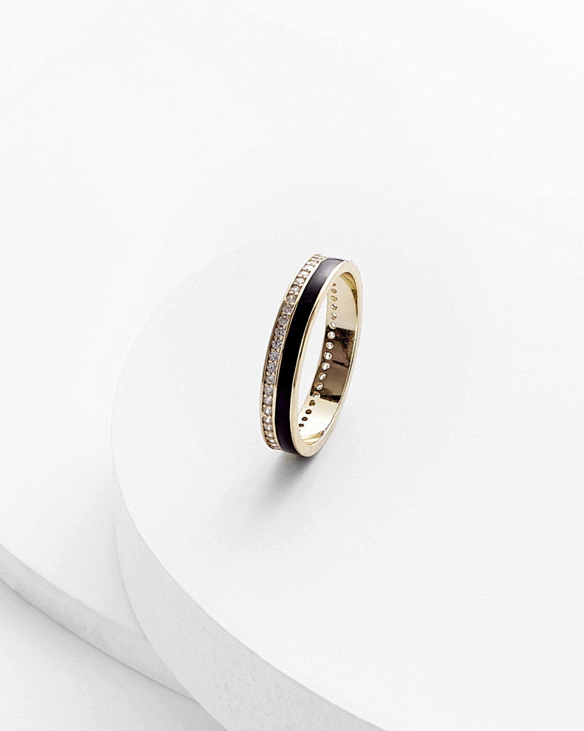 ERIKA Pavé and Enamel Ring