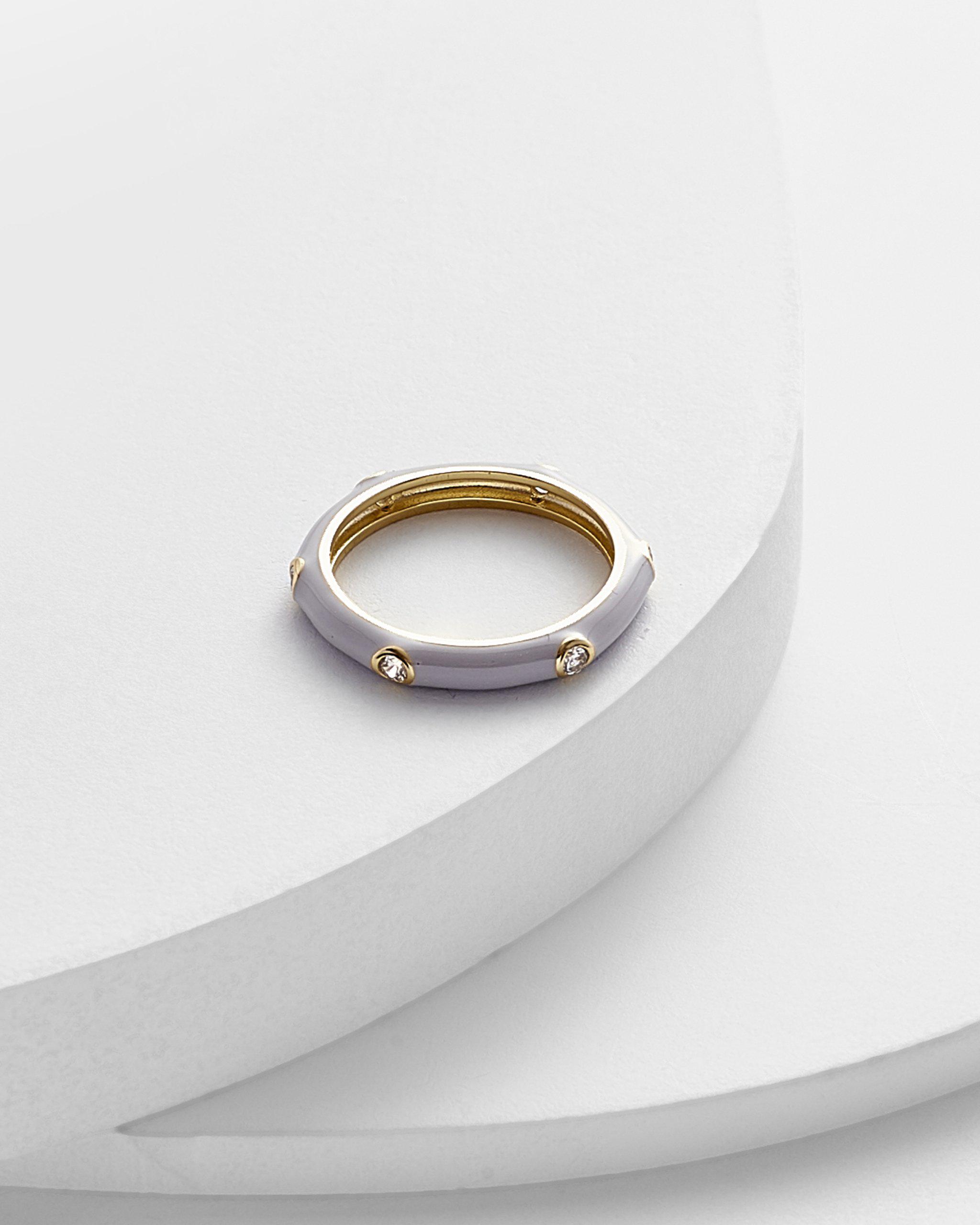 Carin Enamel Band Ring