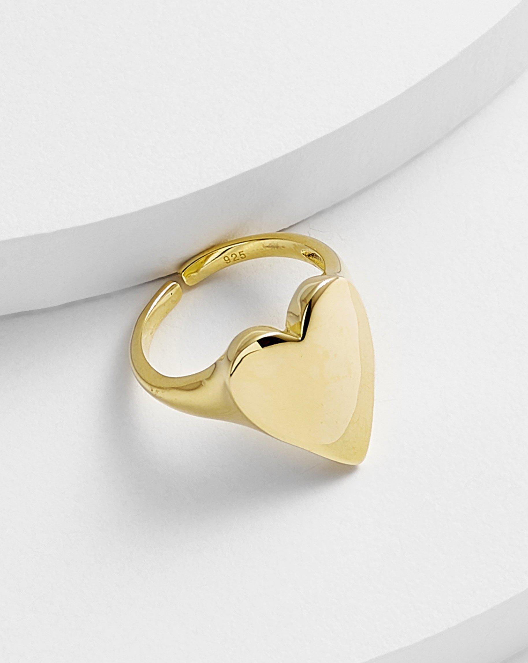 MYSHA Solid Heart Ring