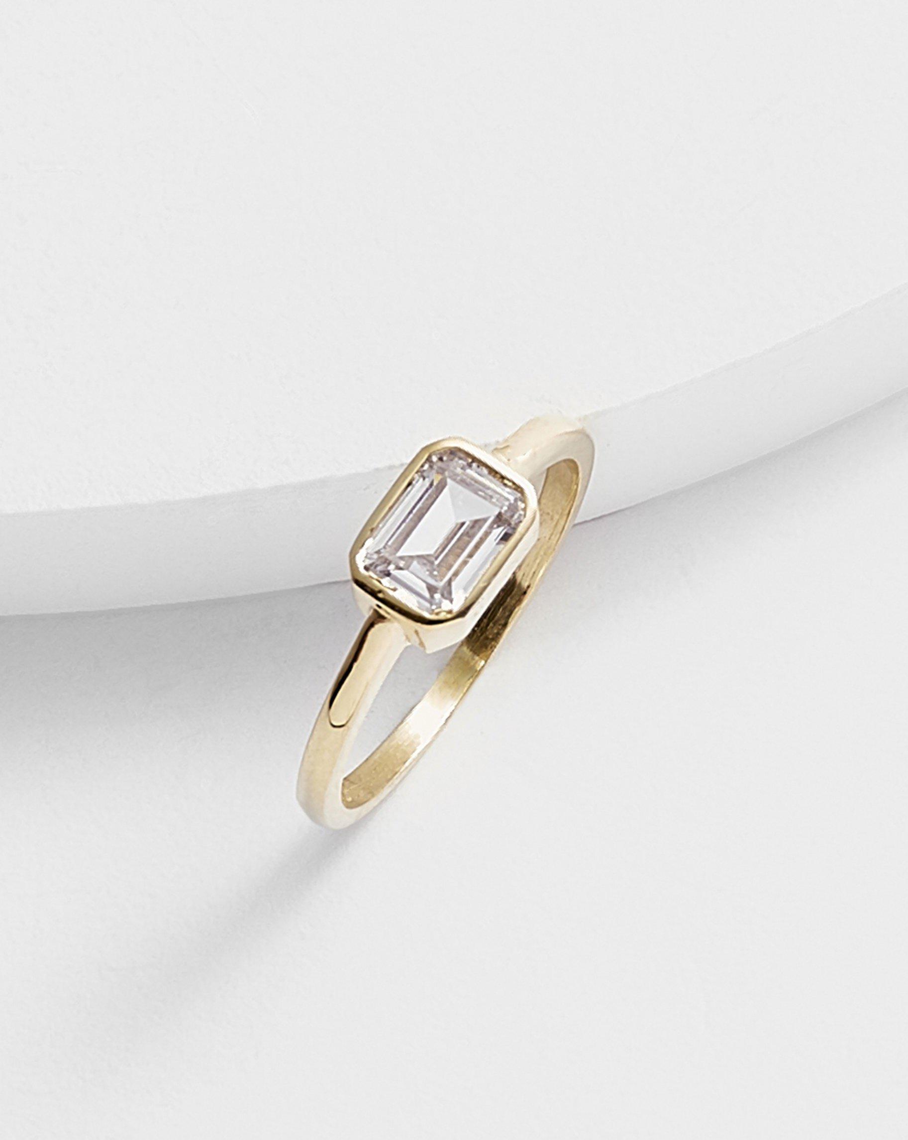 Kier Mini Baguette Ring