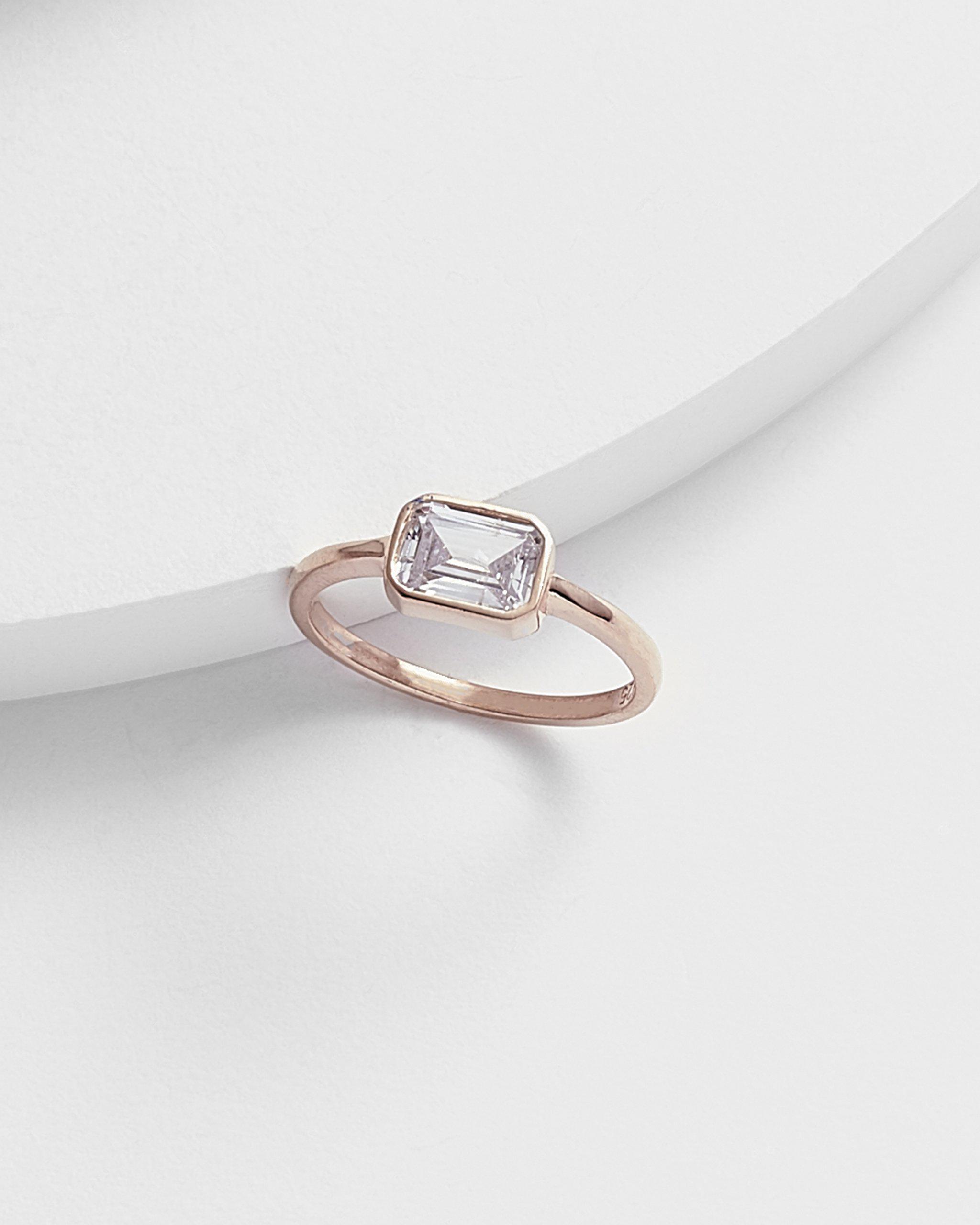 Kier Mini Baguette Ring