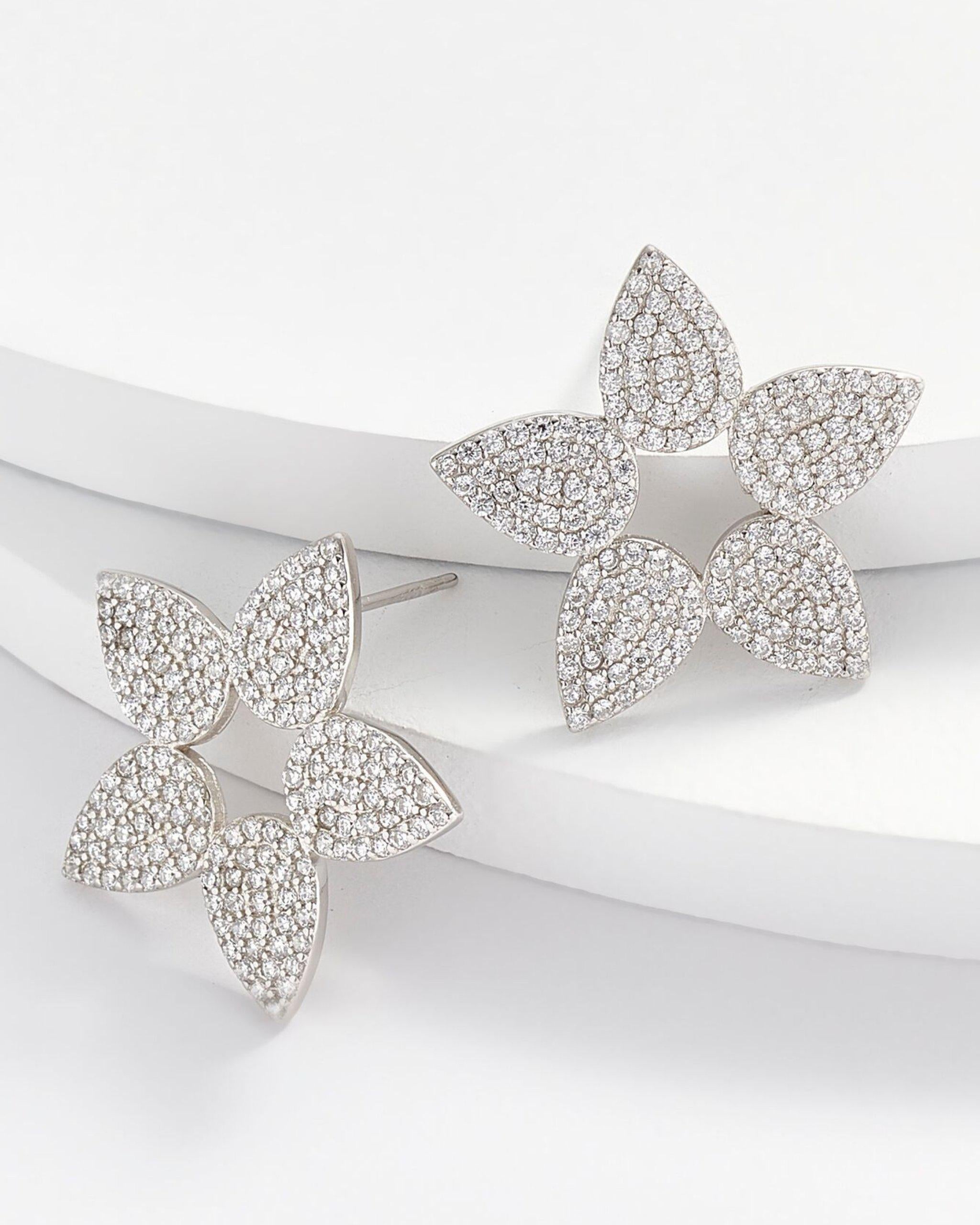 Rose Flower Petal Earrings