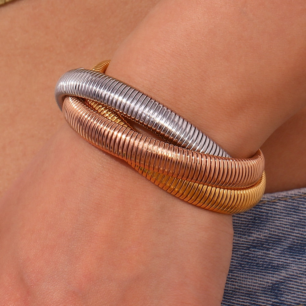 CLEMENTINE Triple Cobra Bracelets