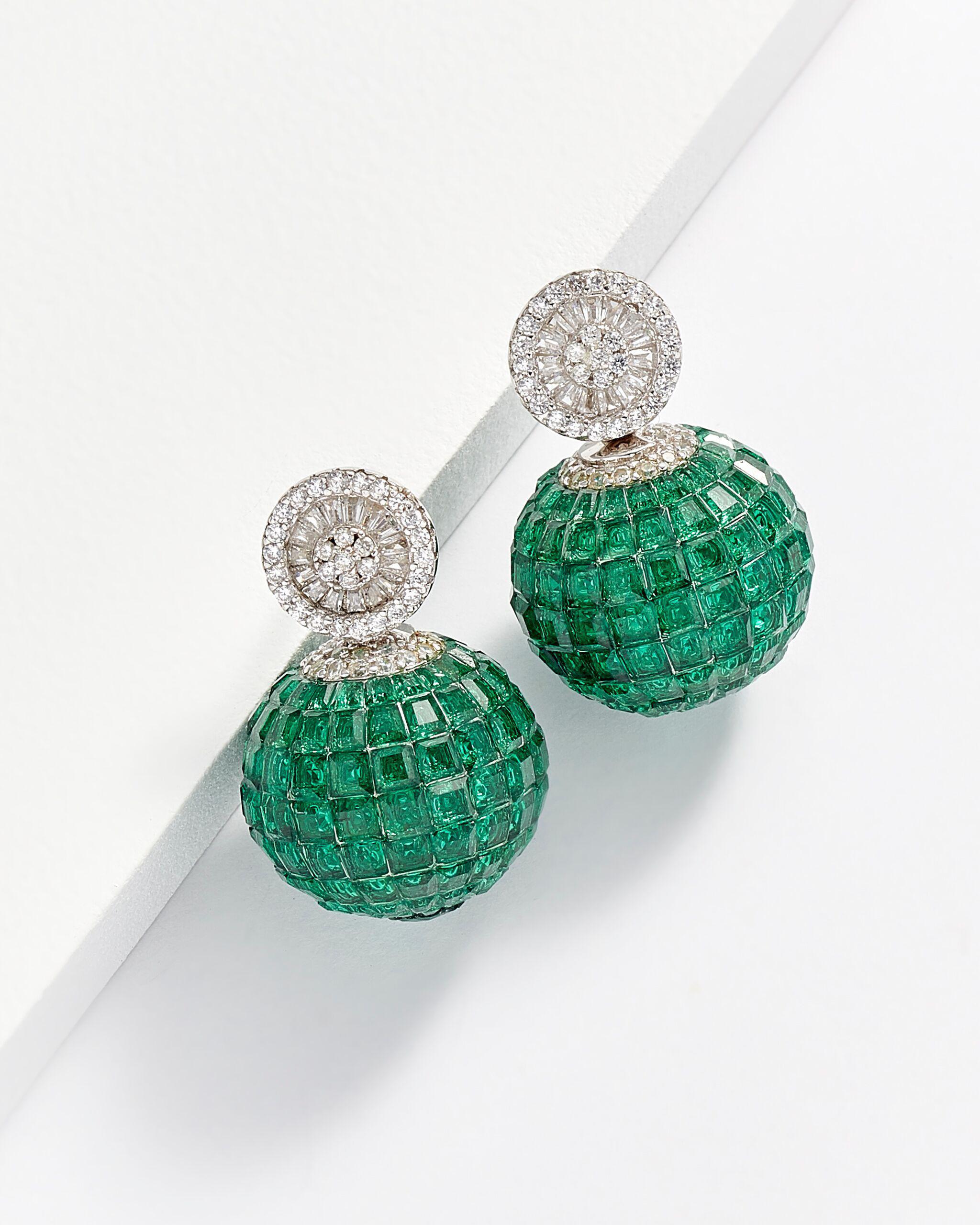 Sophia Crystal Ball Earrings