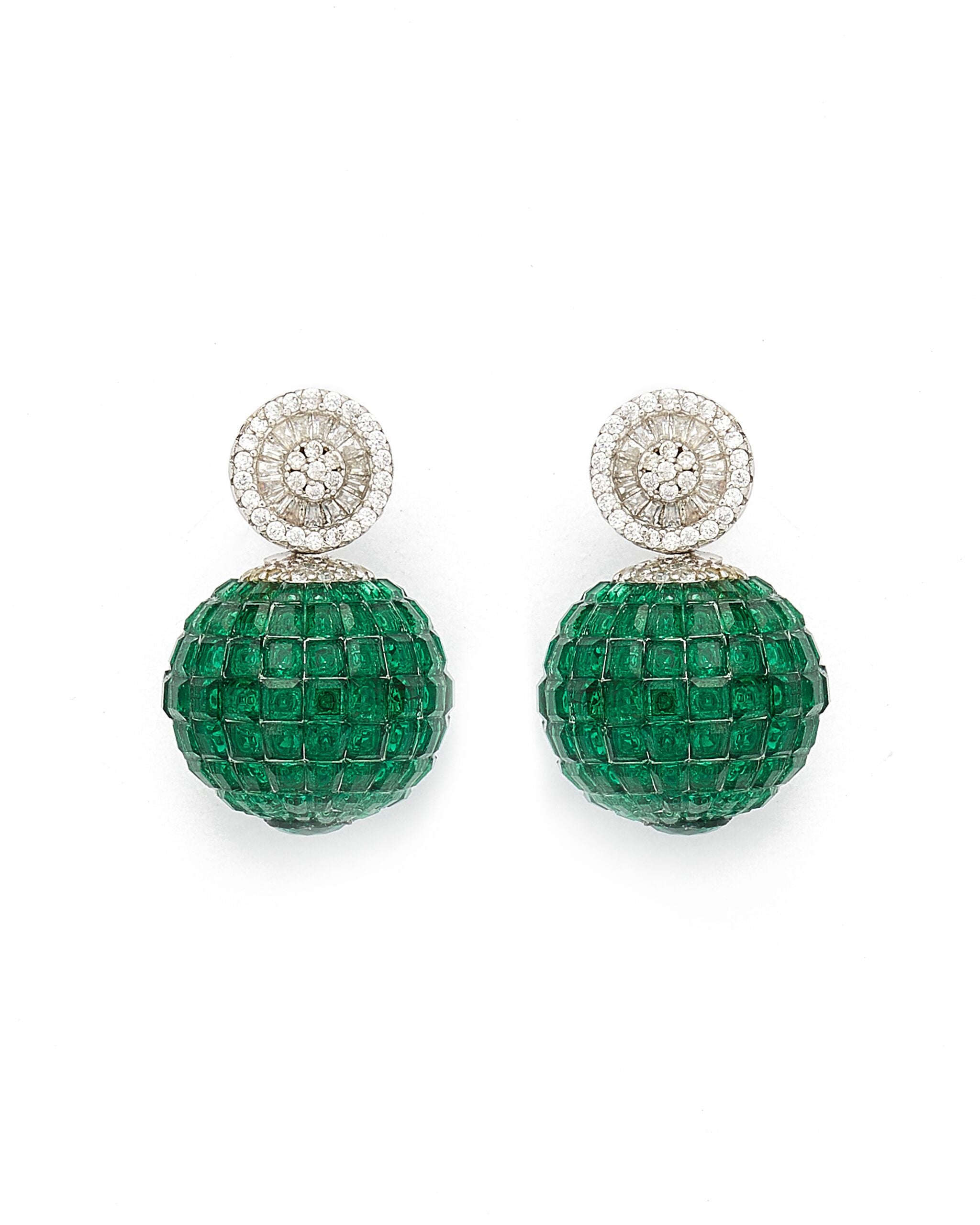 Sophia Crystal Ball Earrings