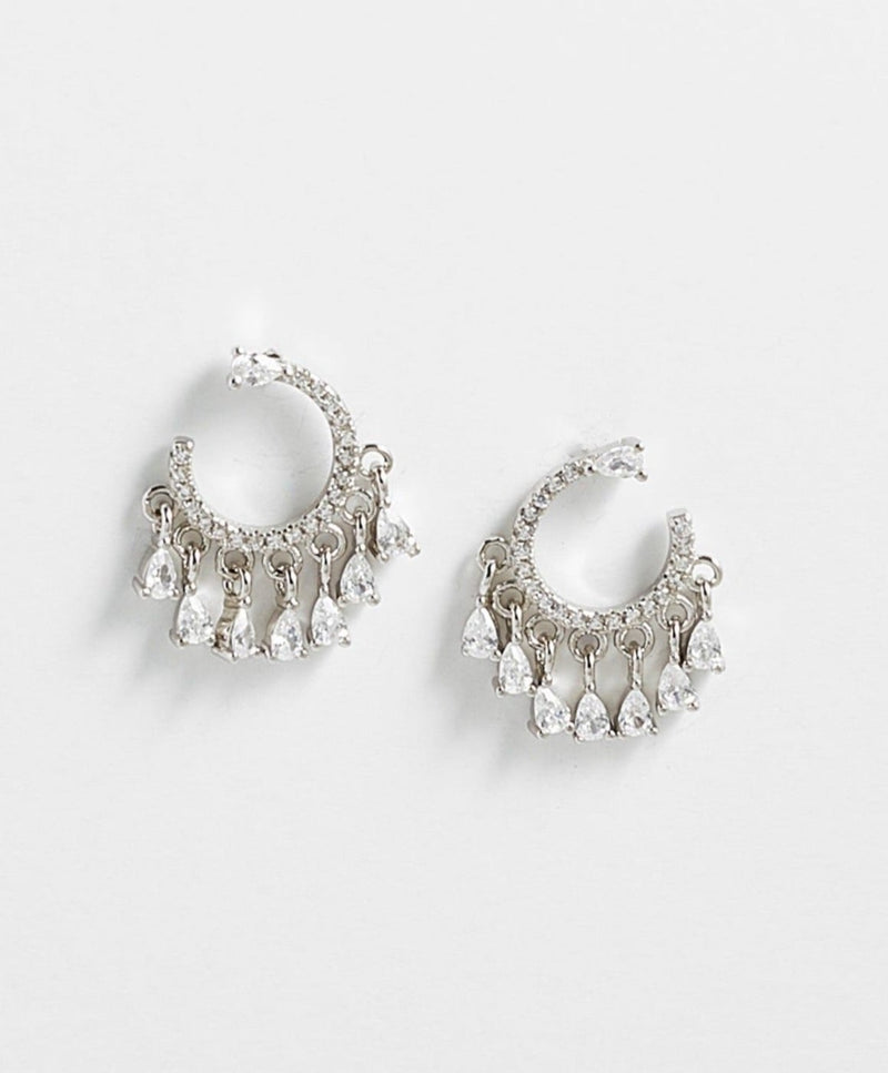 Luna C-Shape Hoop Earrings