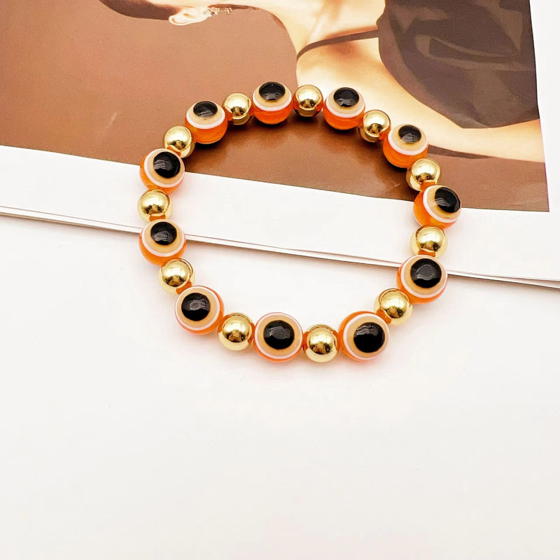 Evil Eye Bead String Bracelet