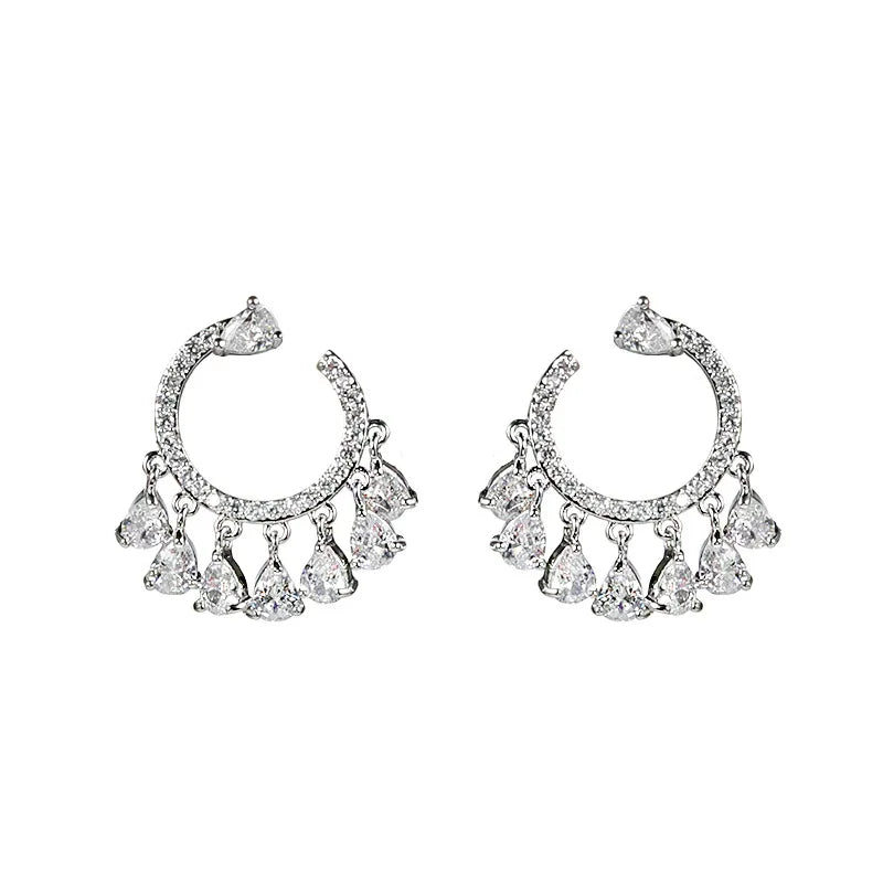 Luna C-Shape Hoop Earrings