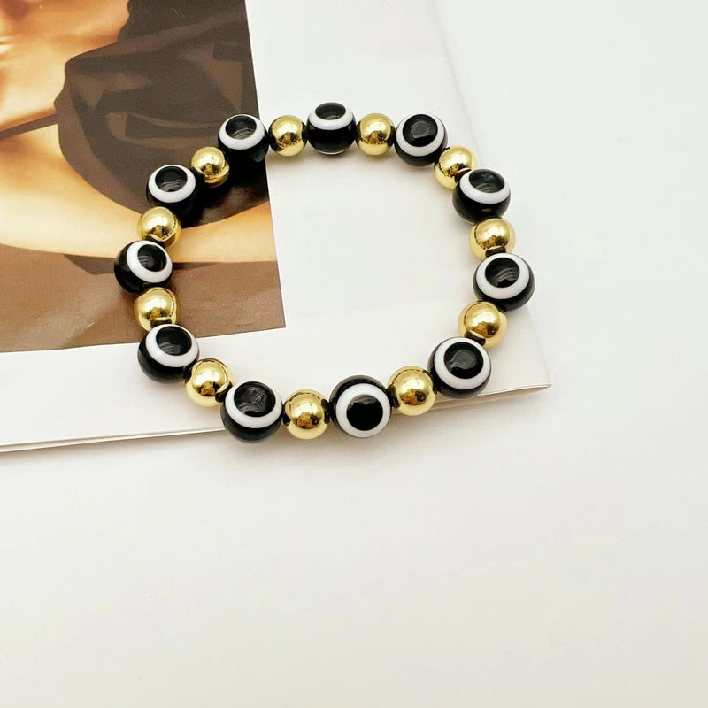 Evil Eye Bead String Bracelet