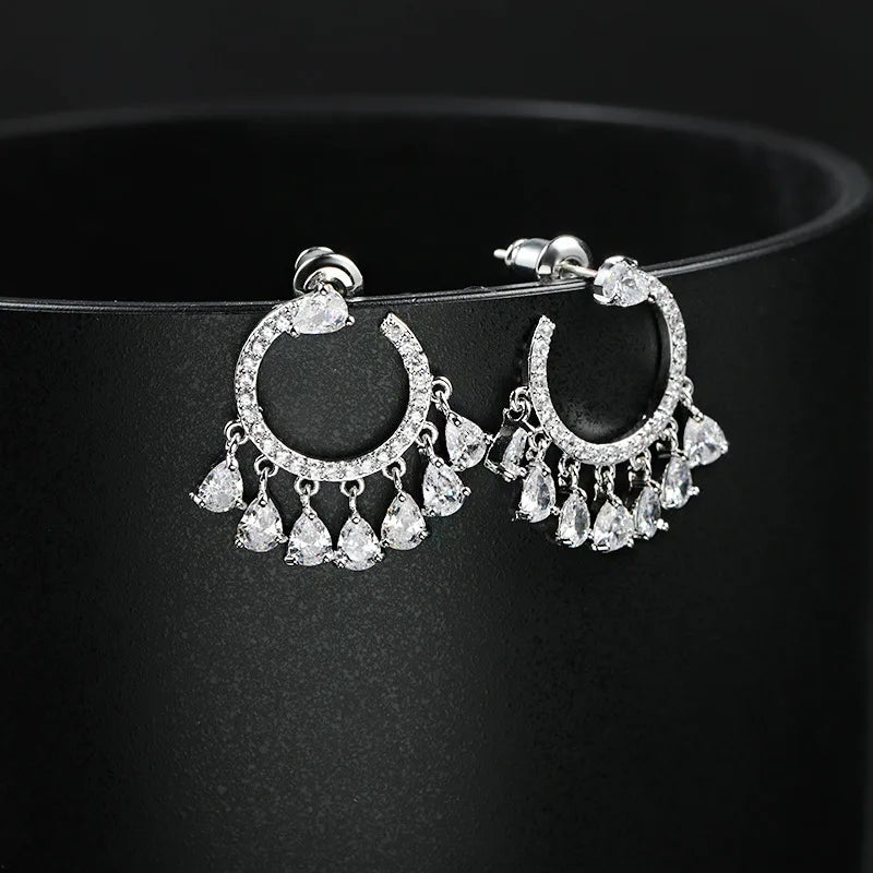 Luna C-Shape Hoop Earrings