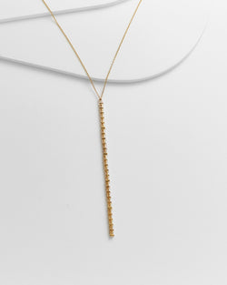 Long Vertical Bar Pendent Lariat Necklace