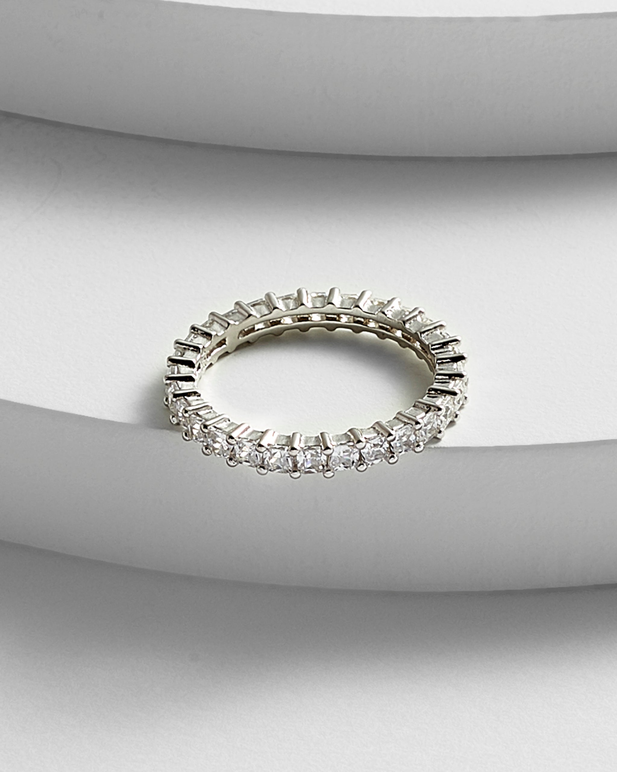 Princess Cut Eternity Band