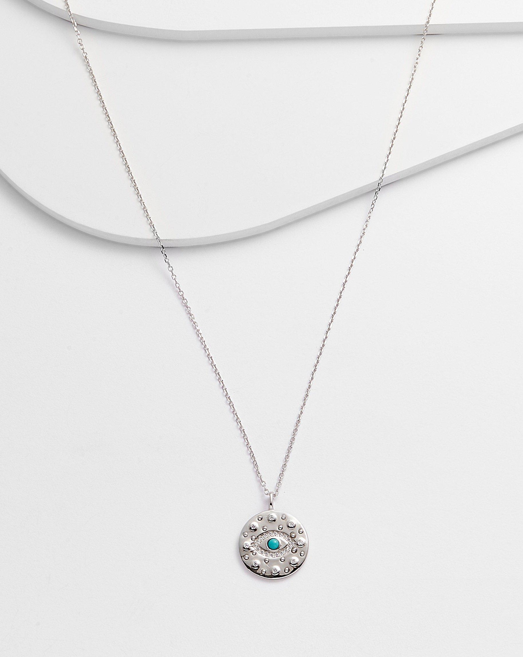 Jaya Evil Eye Medallion Necklace