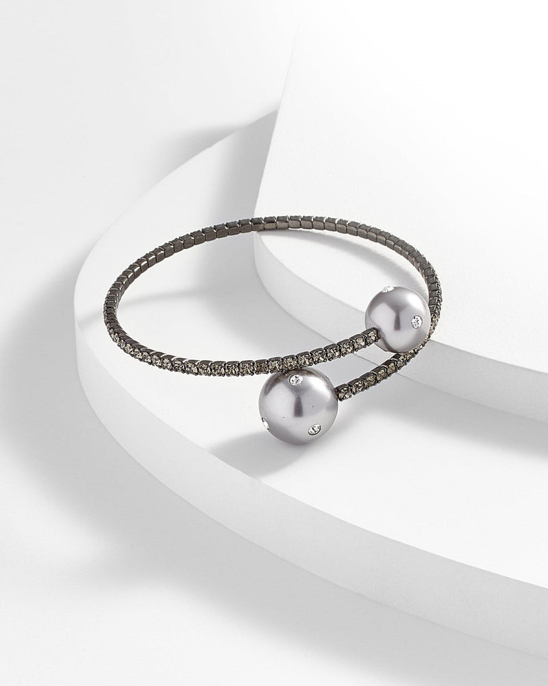 Alvina Flexible Single Wraparound Pearl Bracelet