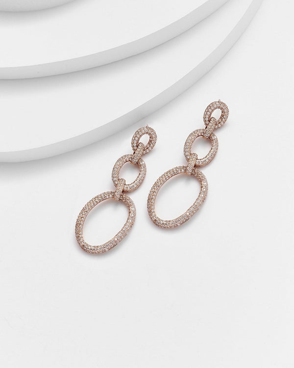 ELLIN Oval Drop Earrings