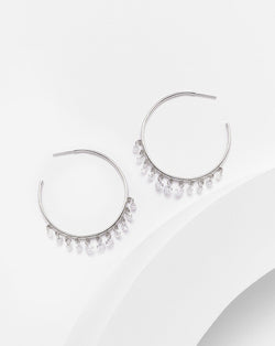 Annabelle Floating Diamonette Hoops