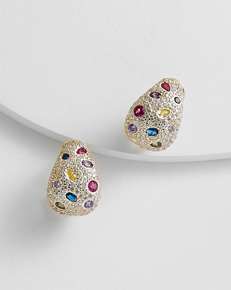 Alexandra Colorful Rhinestone Earrings