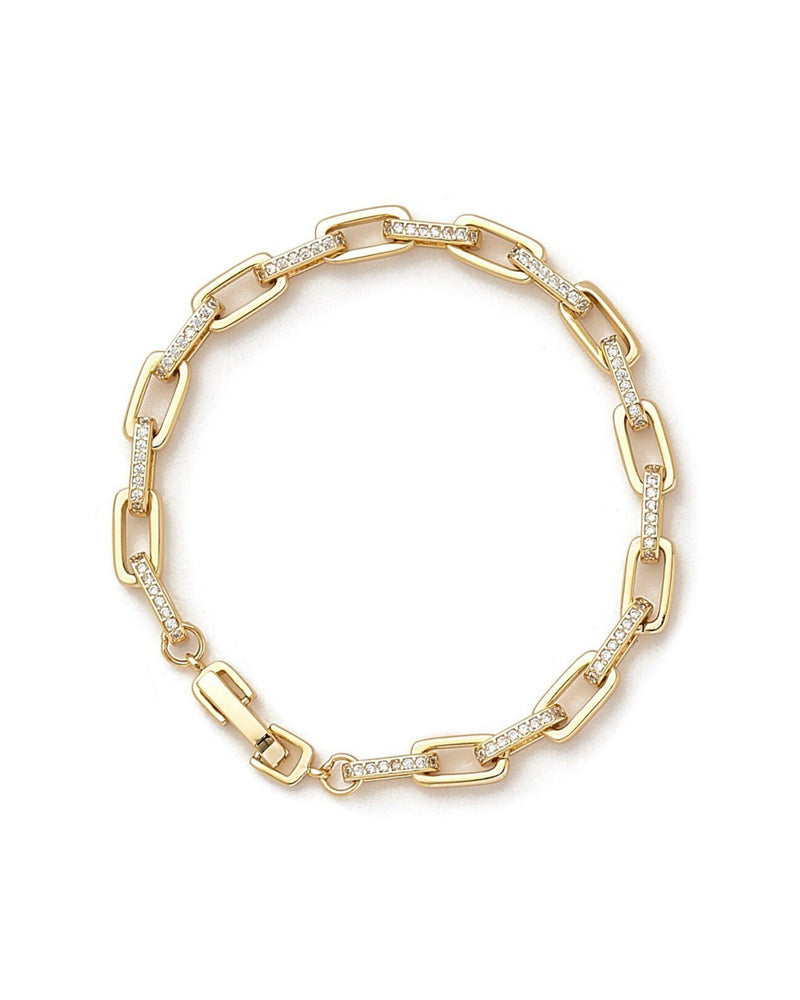 Ebba Classy Gold Chain Link Bracelet