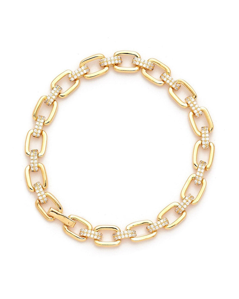 Edan Classy Gold Chain Link Bracelet