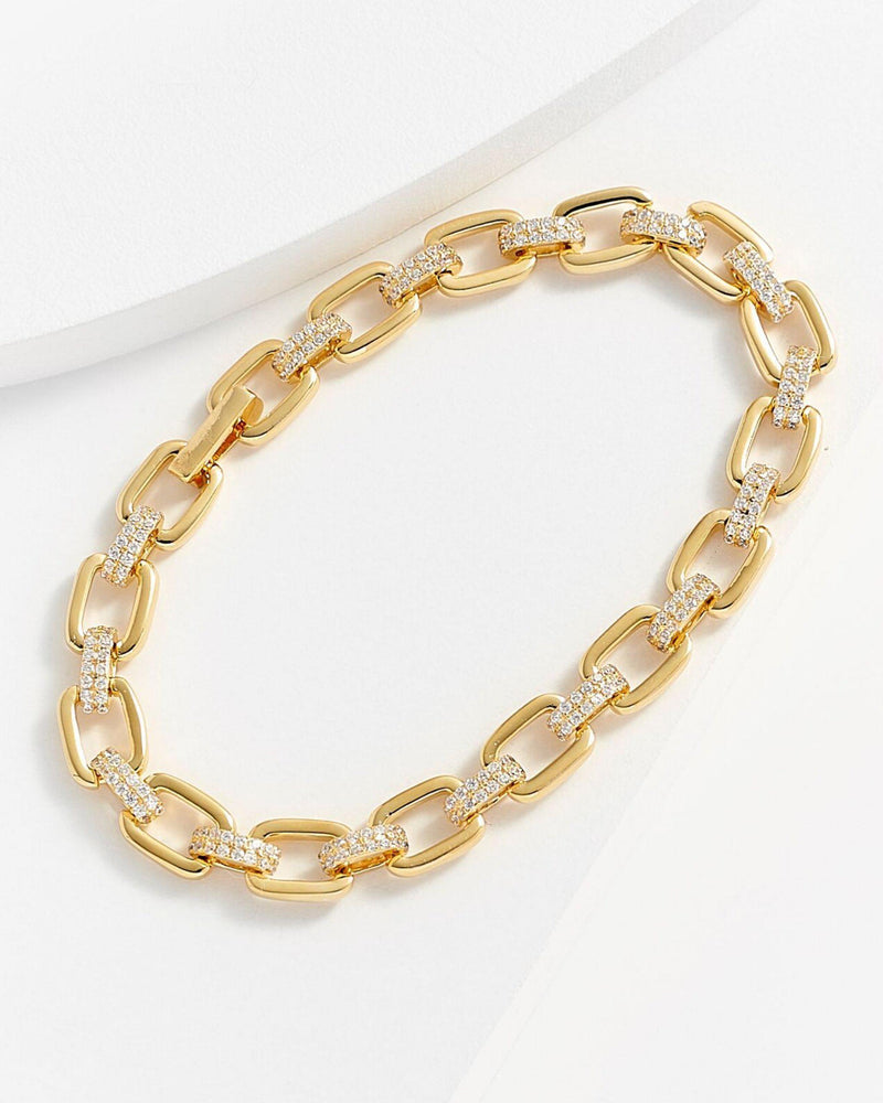 Edan Classy Gold Chain Link Bracelet