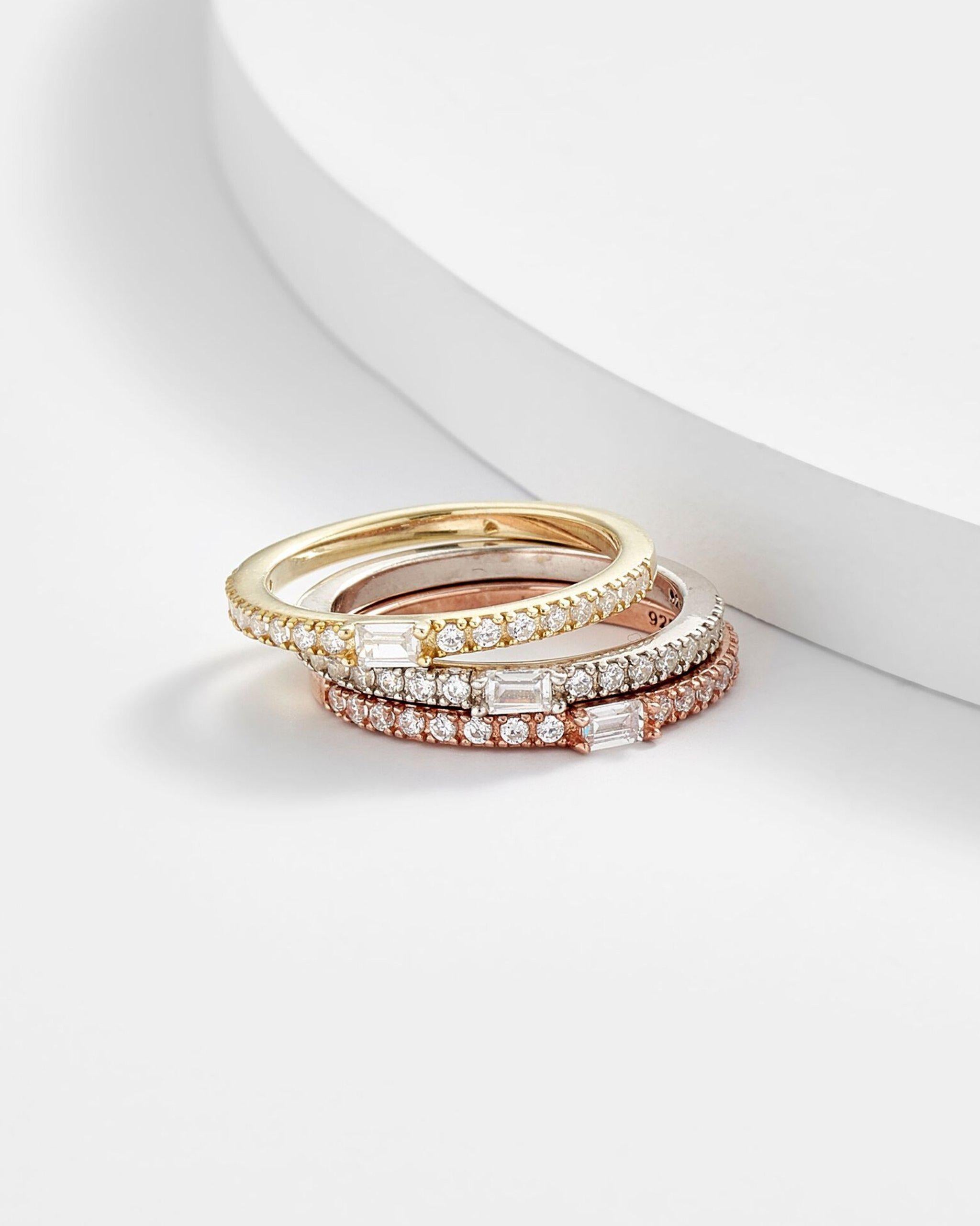 Kay Stackable Trio Rings