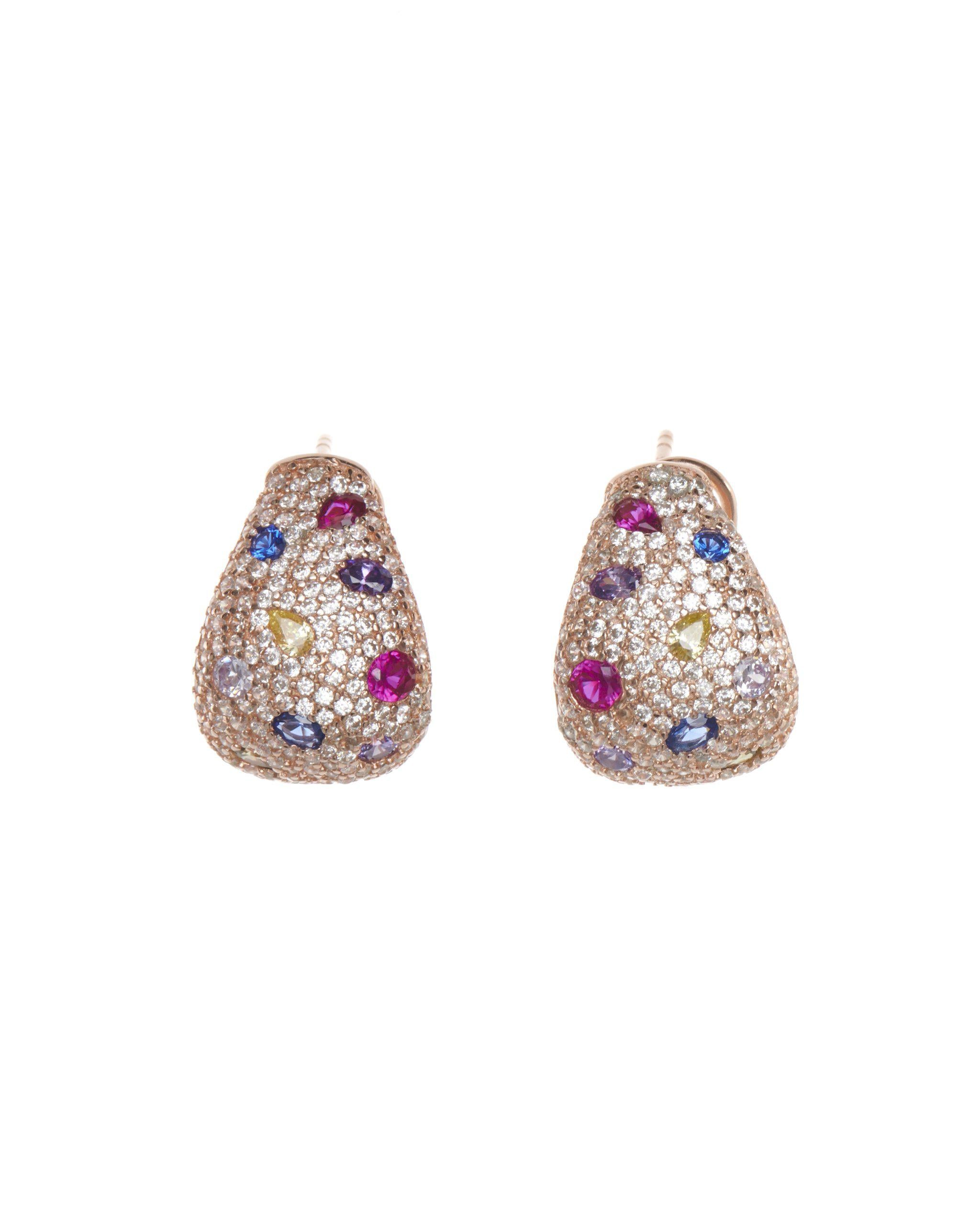 Alexandra Colorful Rhinestone Earrings