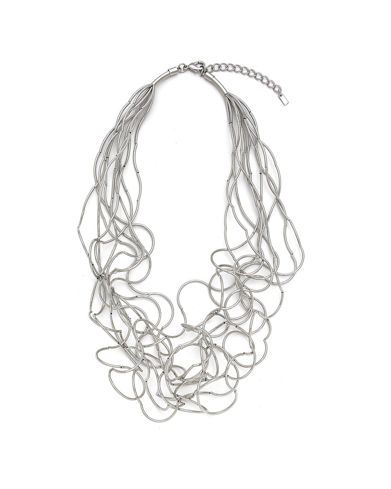 Angelica Multi Strand Swirly Tumbled Necklace
